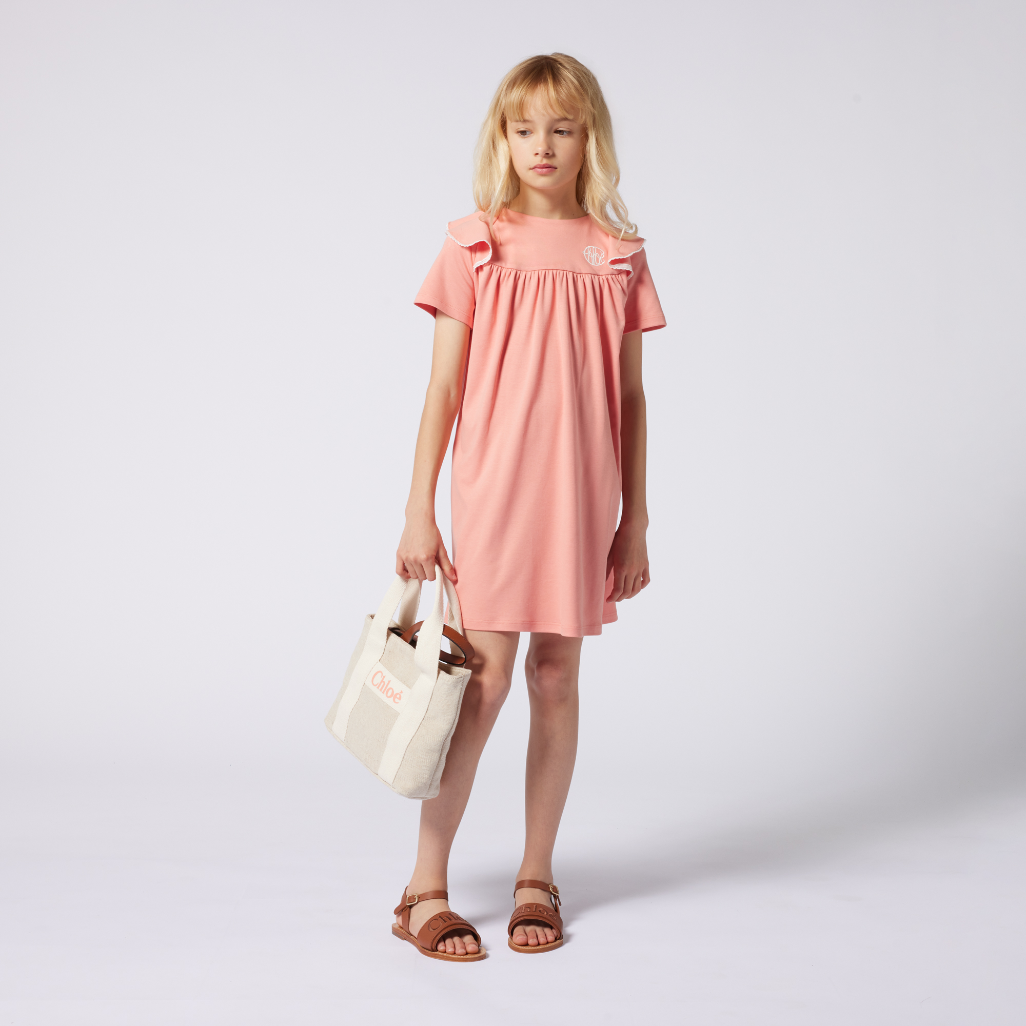 Short-sleeved dress CHLOE for GIRL