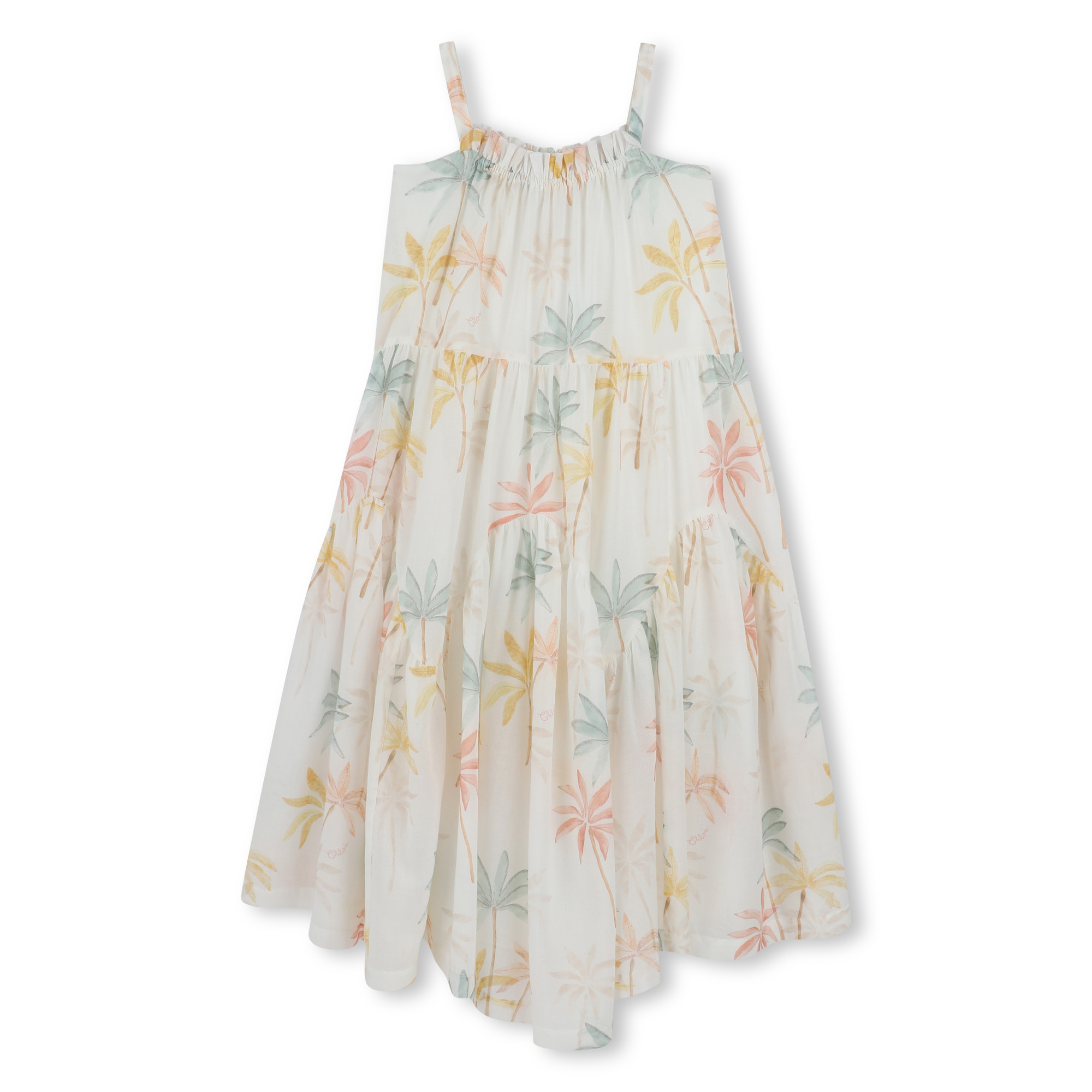 Cotton strappy dress CHLOE for GIRL