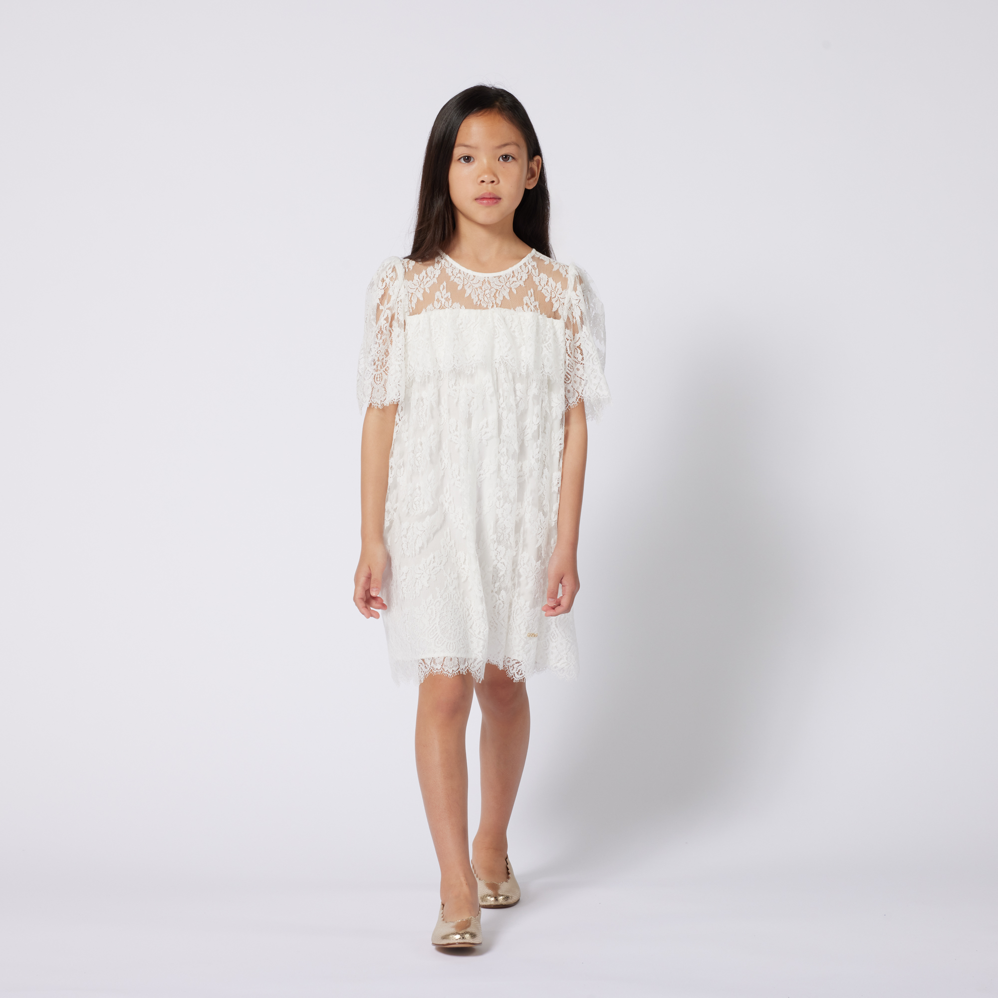 Cape-effect smart dress CHLOE for GIRL