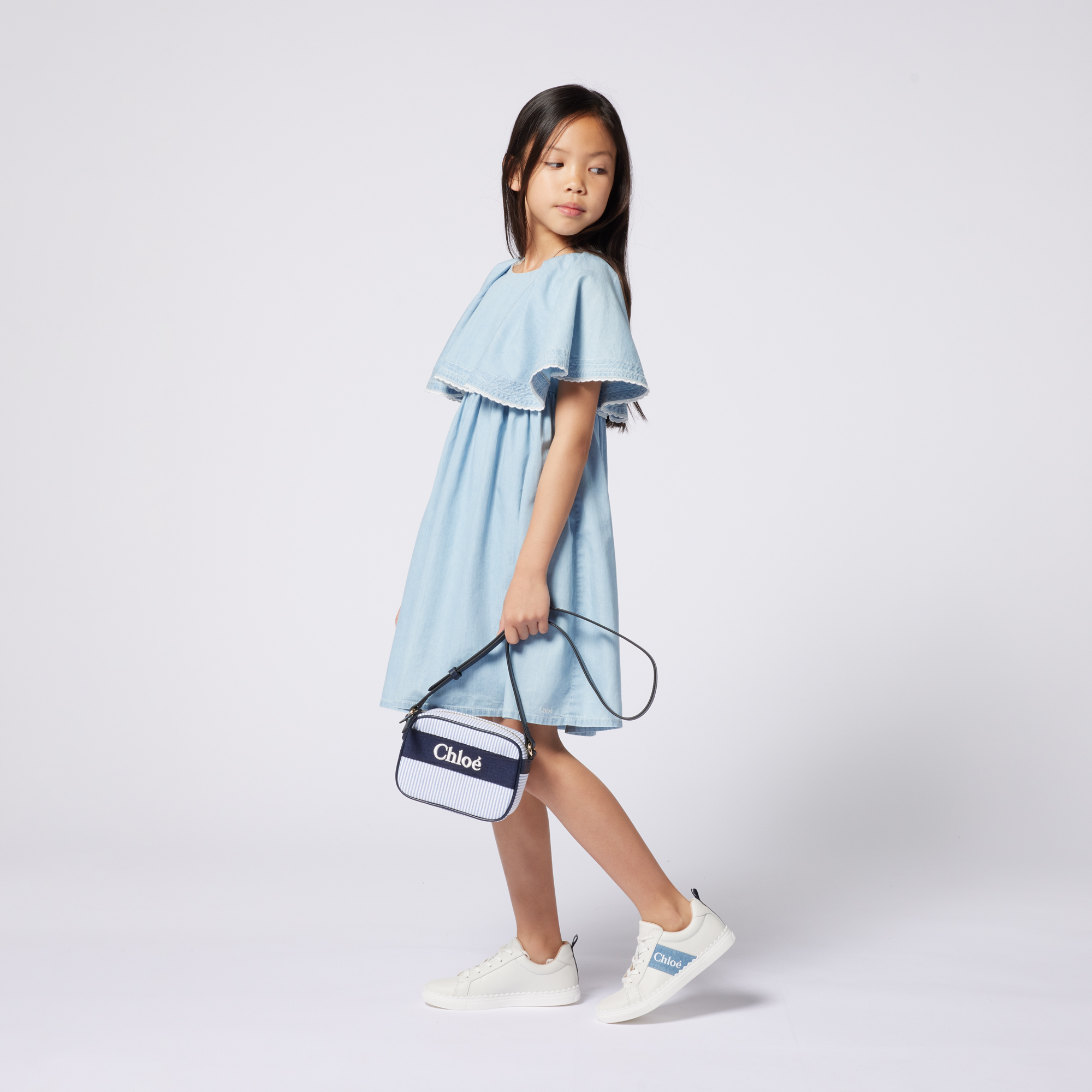 Frilled sleeve dress CHLOE for GIRL