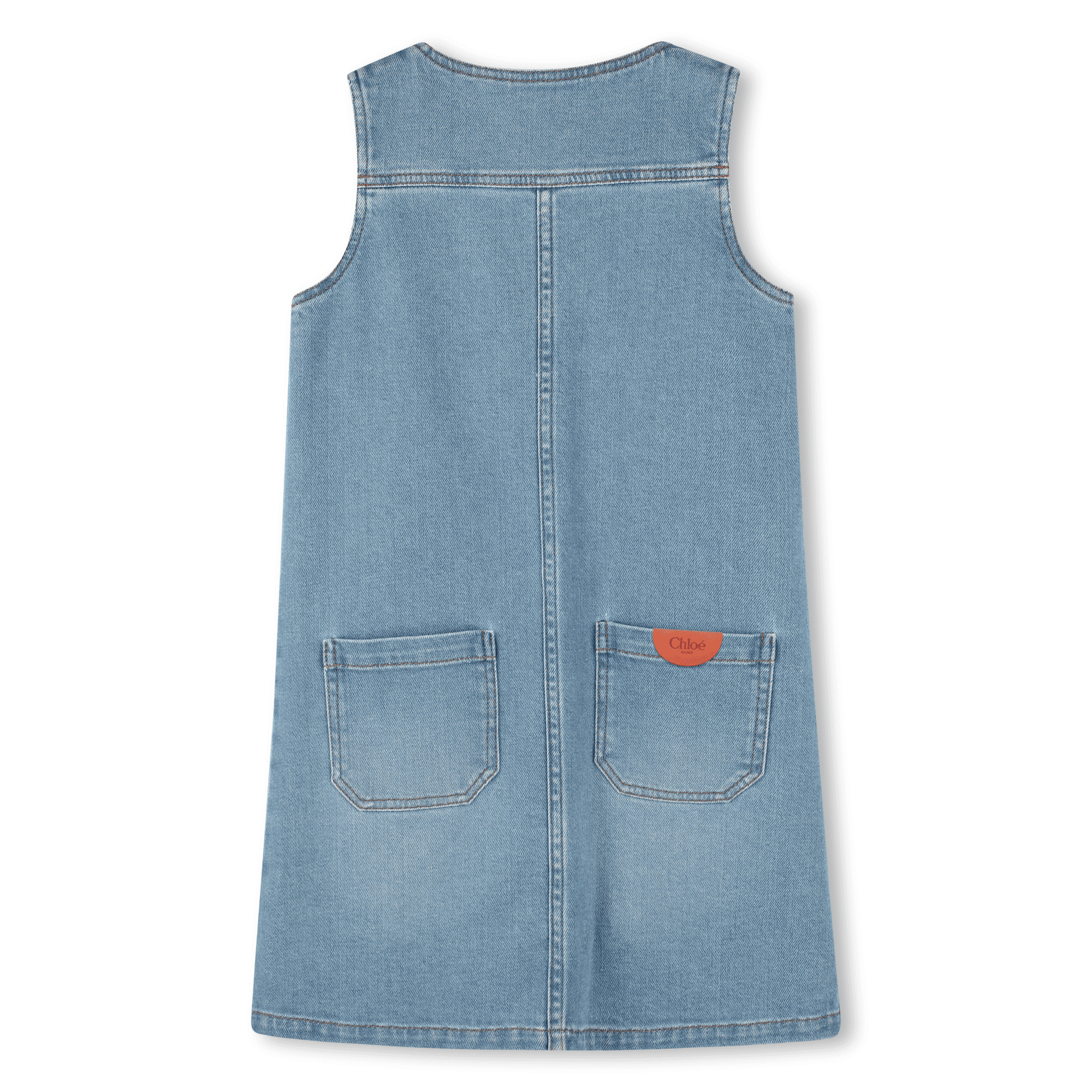 Ärmelloses Denim-Kleid CHLOE Für MÄDCHEN