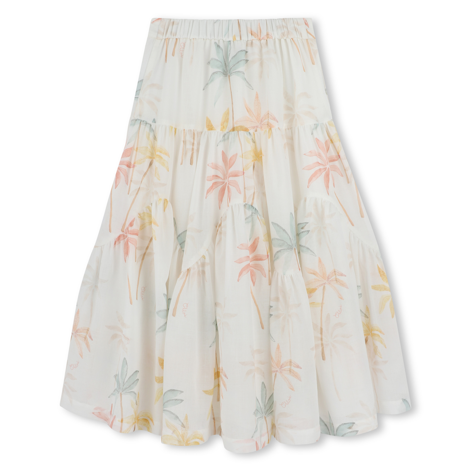 Long patterned cotton skirt CHLOE for GIRL