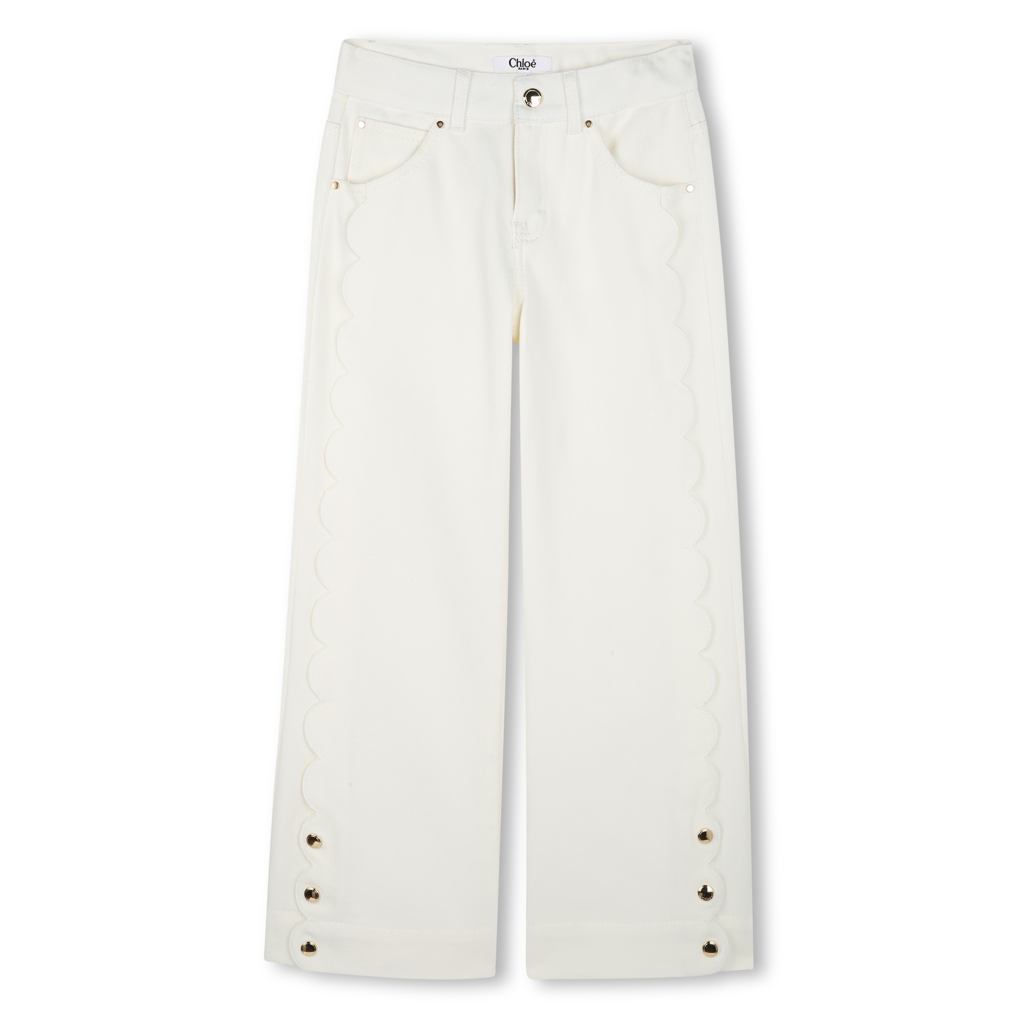 Pantalon 5 poches en coton CHLOE pour FILLE