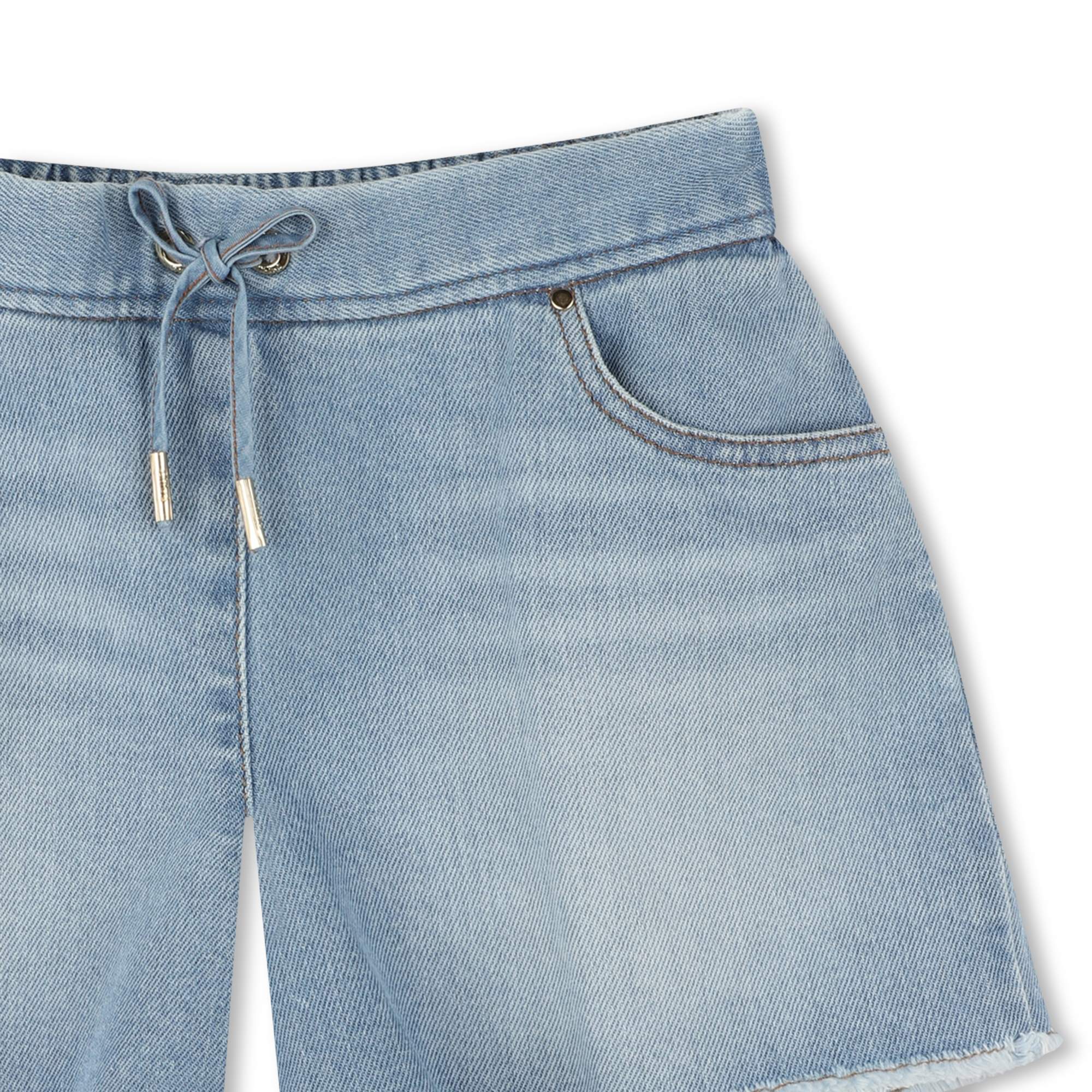 Short en jean à lacets CHLOE pour FILLE