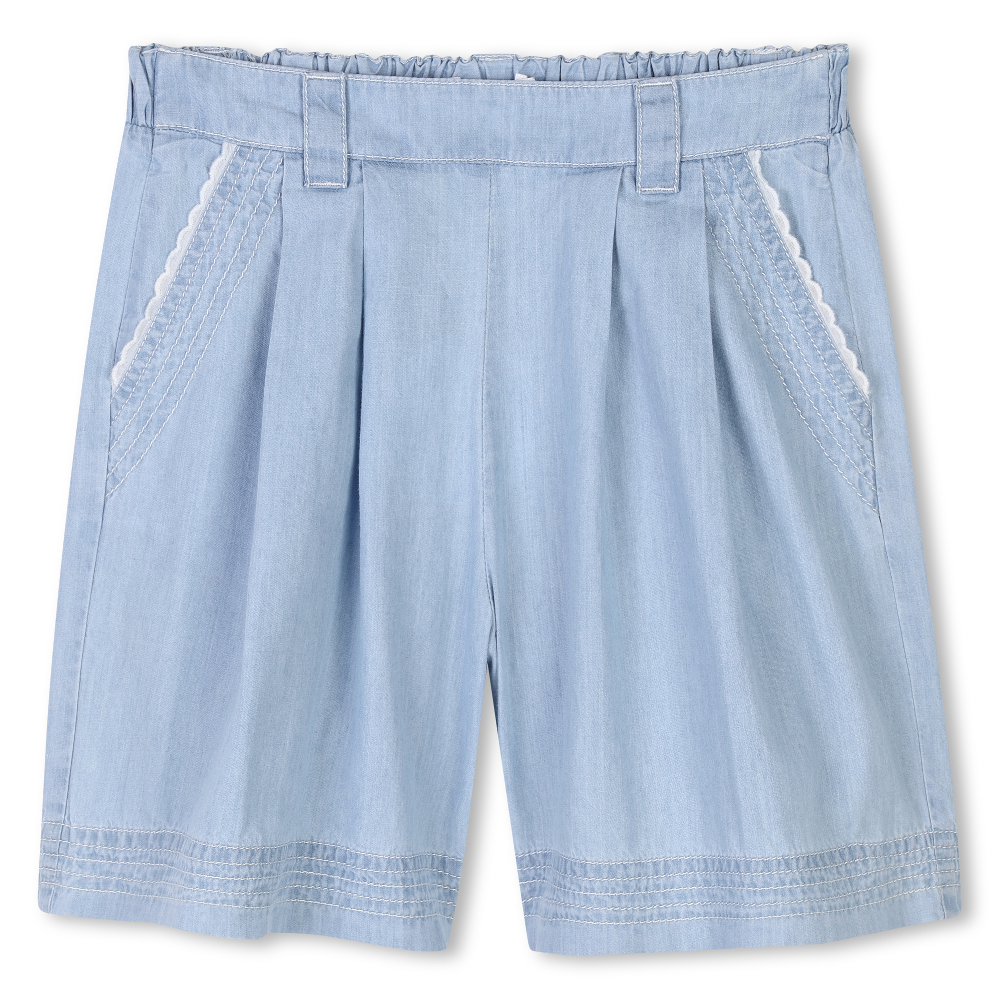 Long lightweight denim shorts CHLOE for GIRL