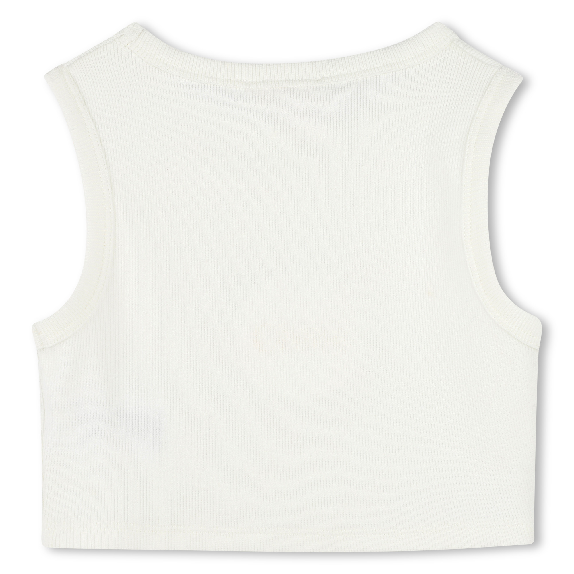 Korte tanktop, geborduurd logo CHLOE Voor