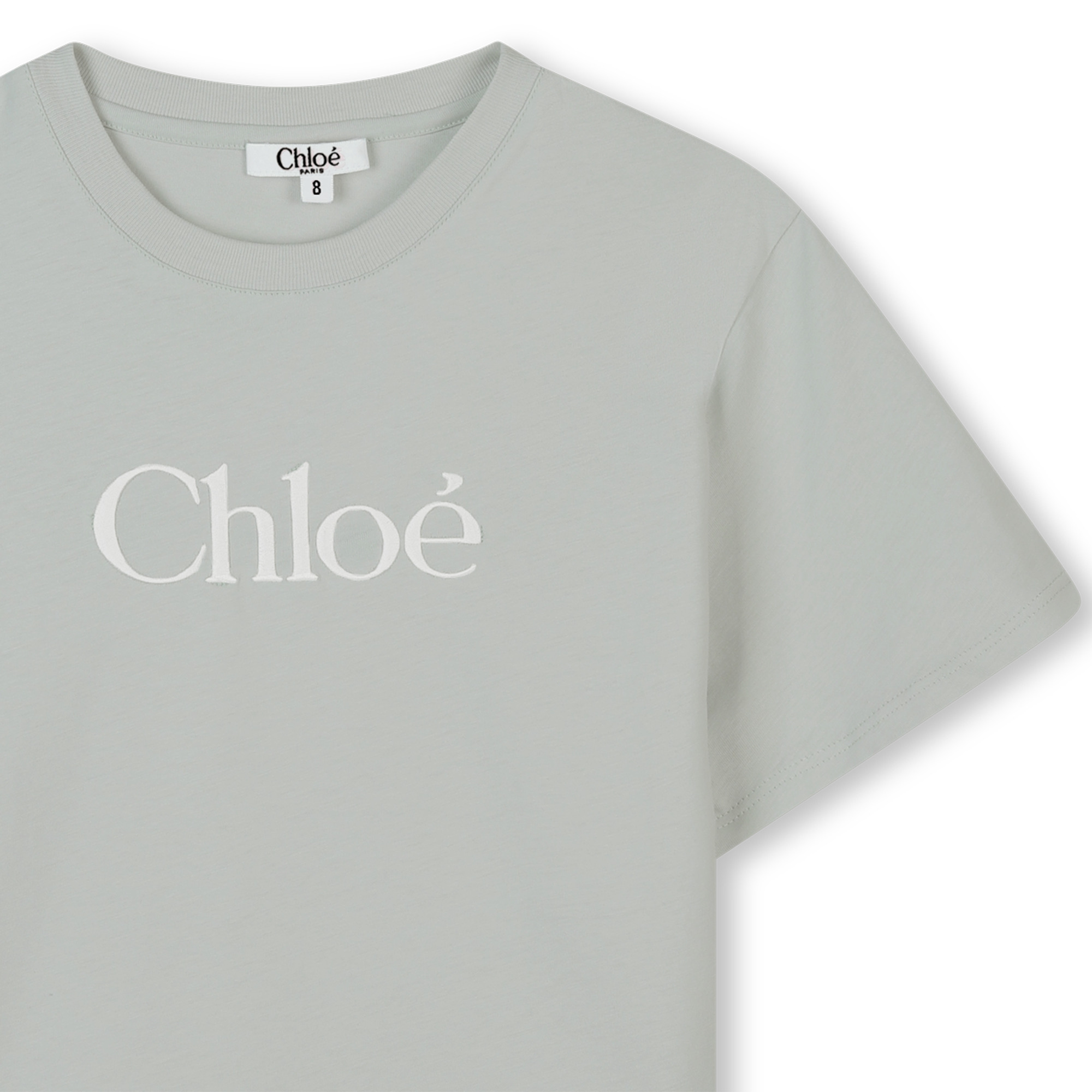 T-shirt avec logo brodé CHLOE pour FILLE