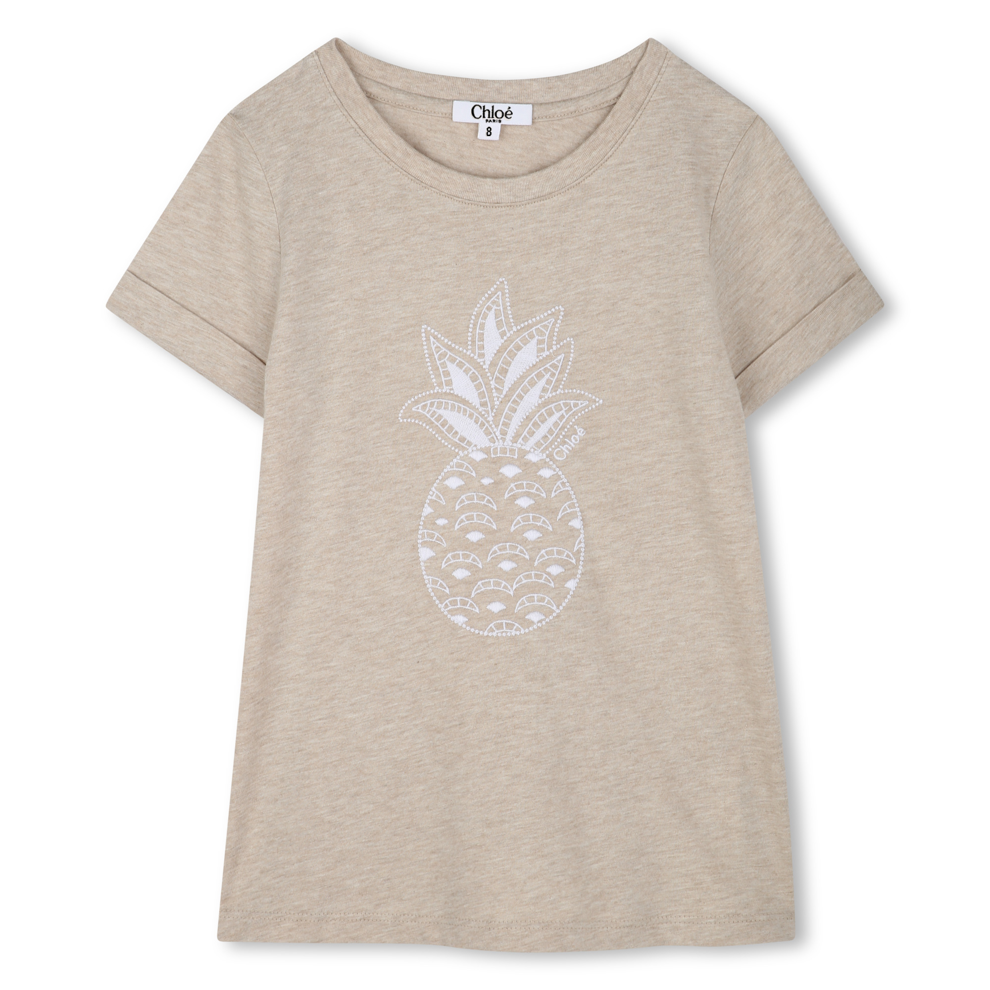 Embroidered pineapple T-shirt CHLOE for GIRL