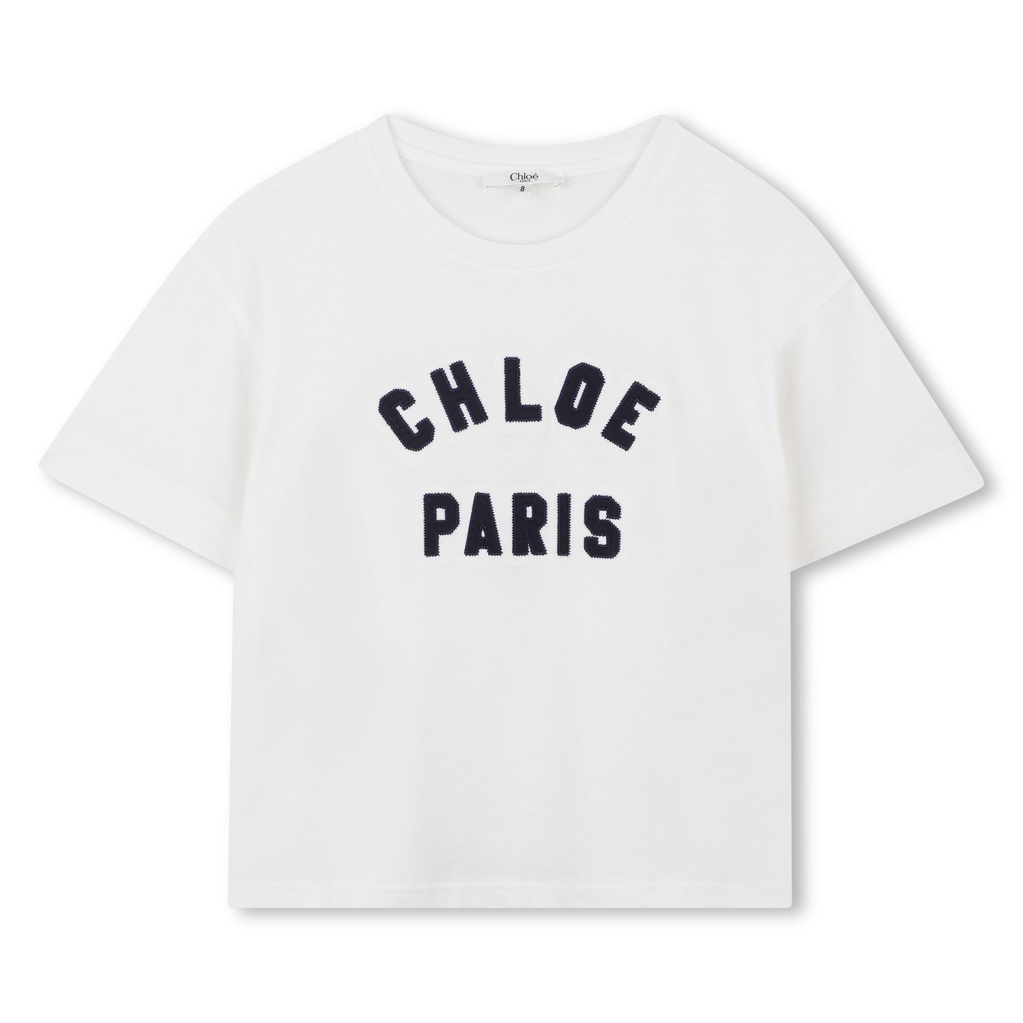 Contrasting logo T-shirt CHLOE for GIRL