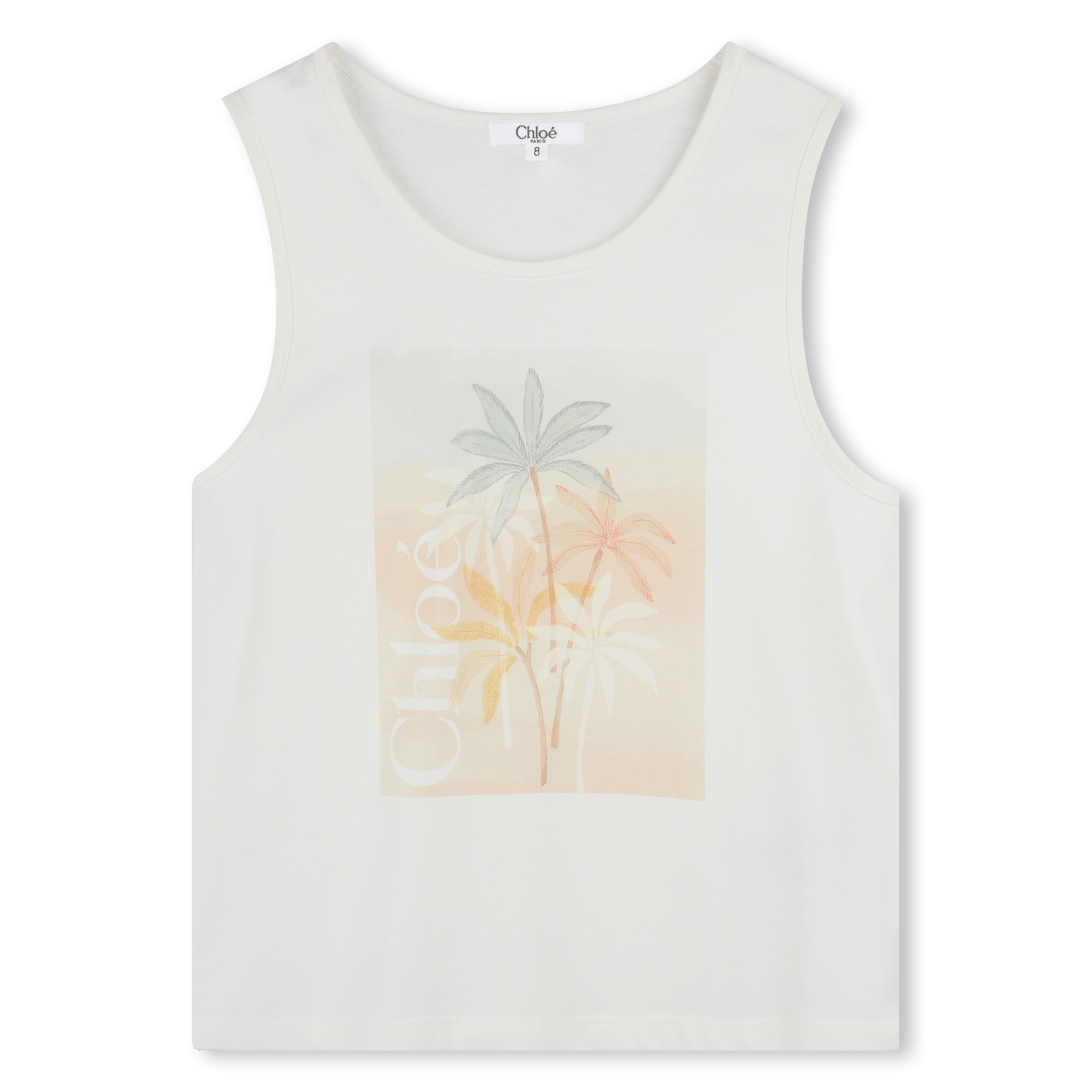 Palm tree print tank top CHLOE for GIRL