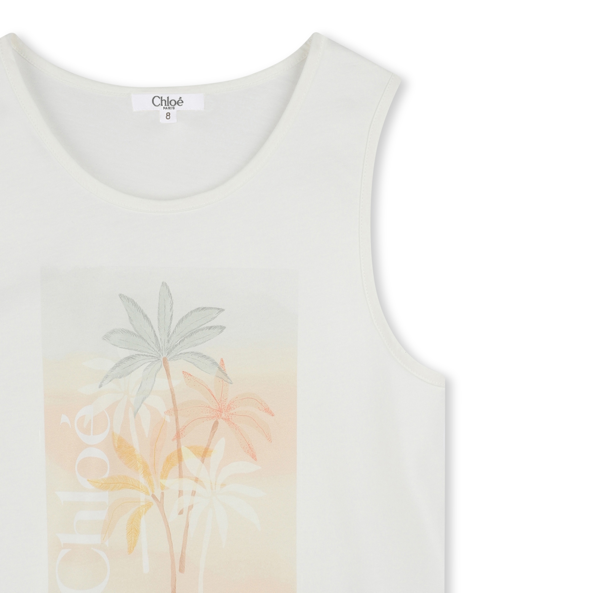 Palm tree print tank top CHLOE for GIRL