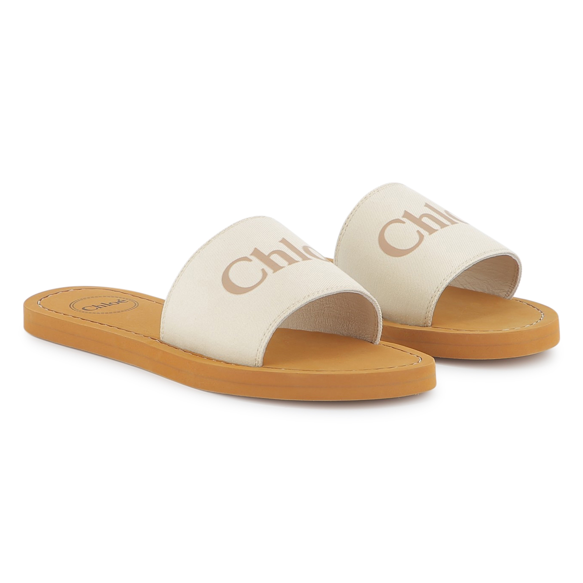 Chanclas de tela con la marca CHLOE para NIÑA