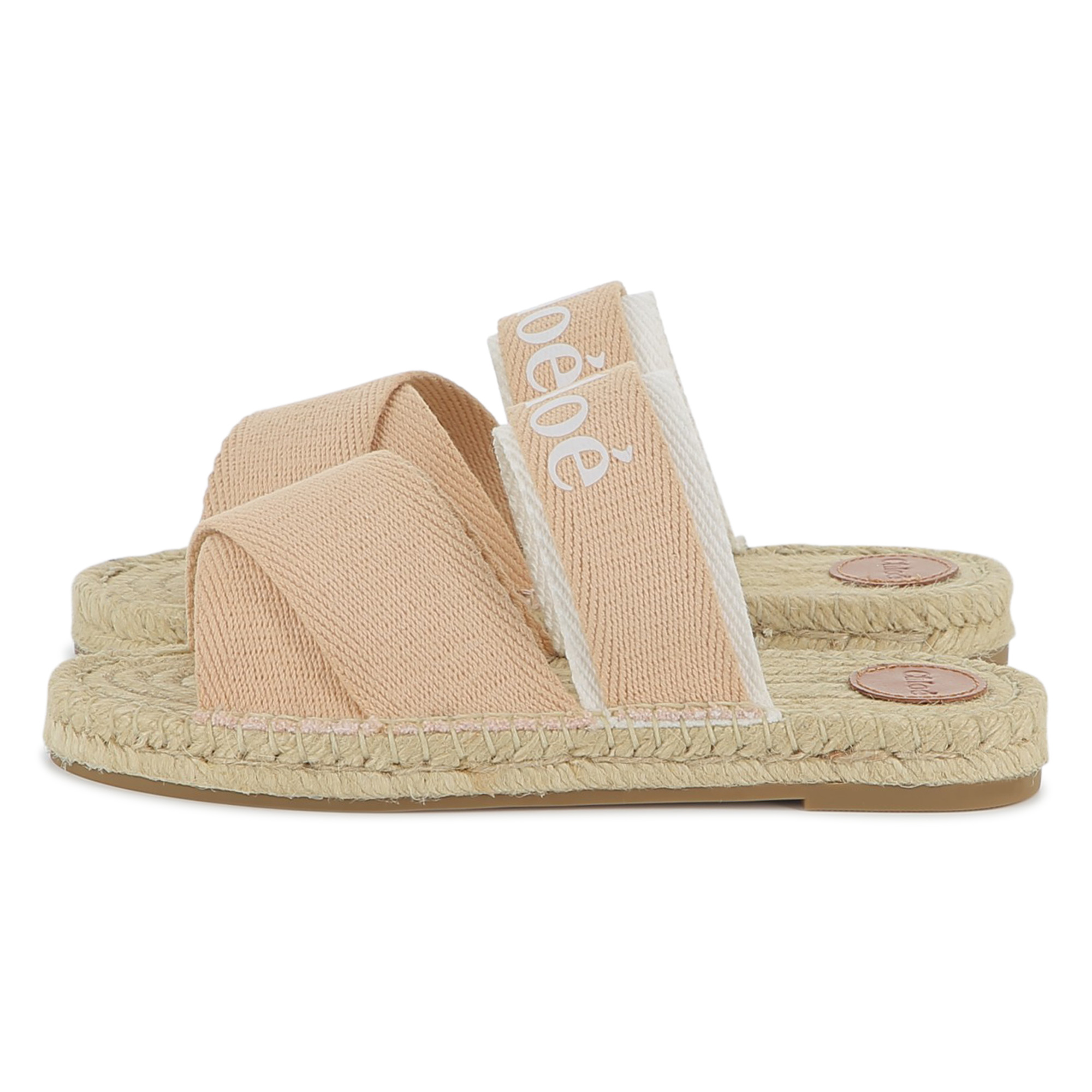 Slippers van canvas en touw CHLOE Voor