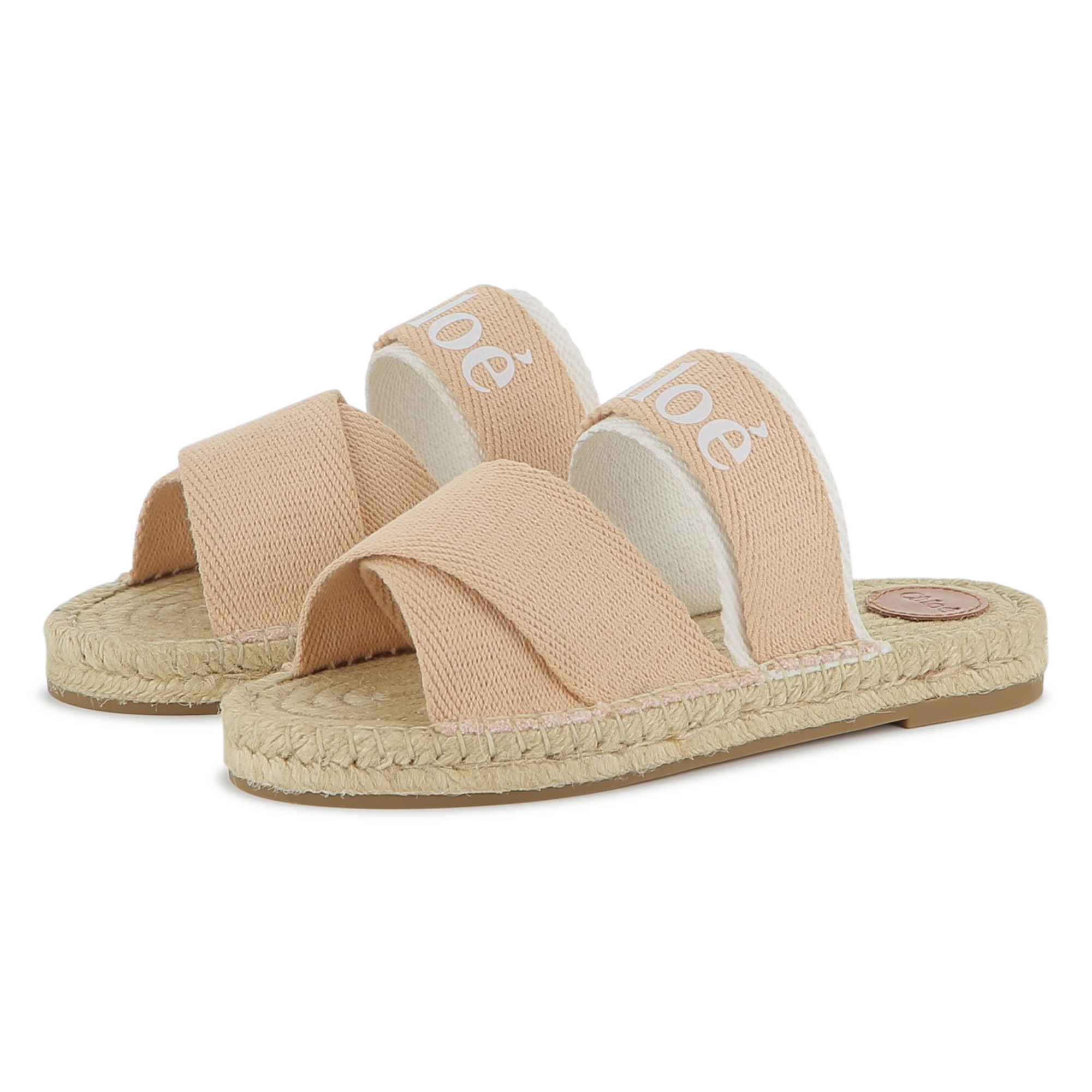 Slippers van canvas en touw CHLOE Voor