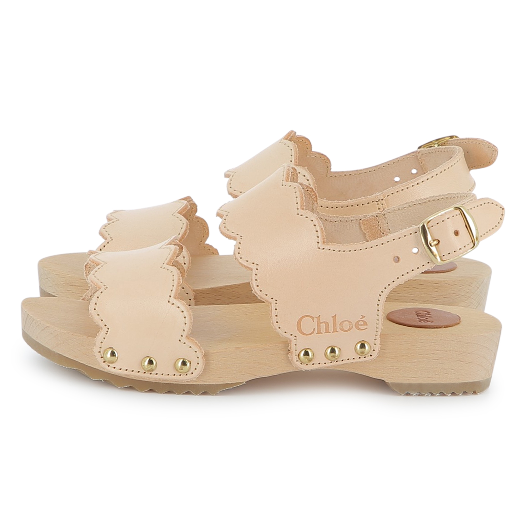 Buckled leather sandals CHLOE for GIRL