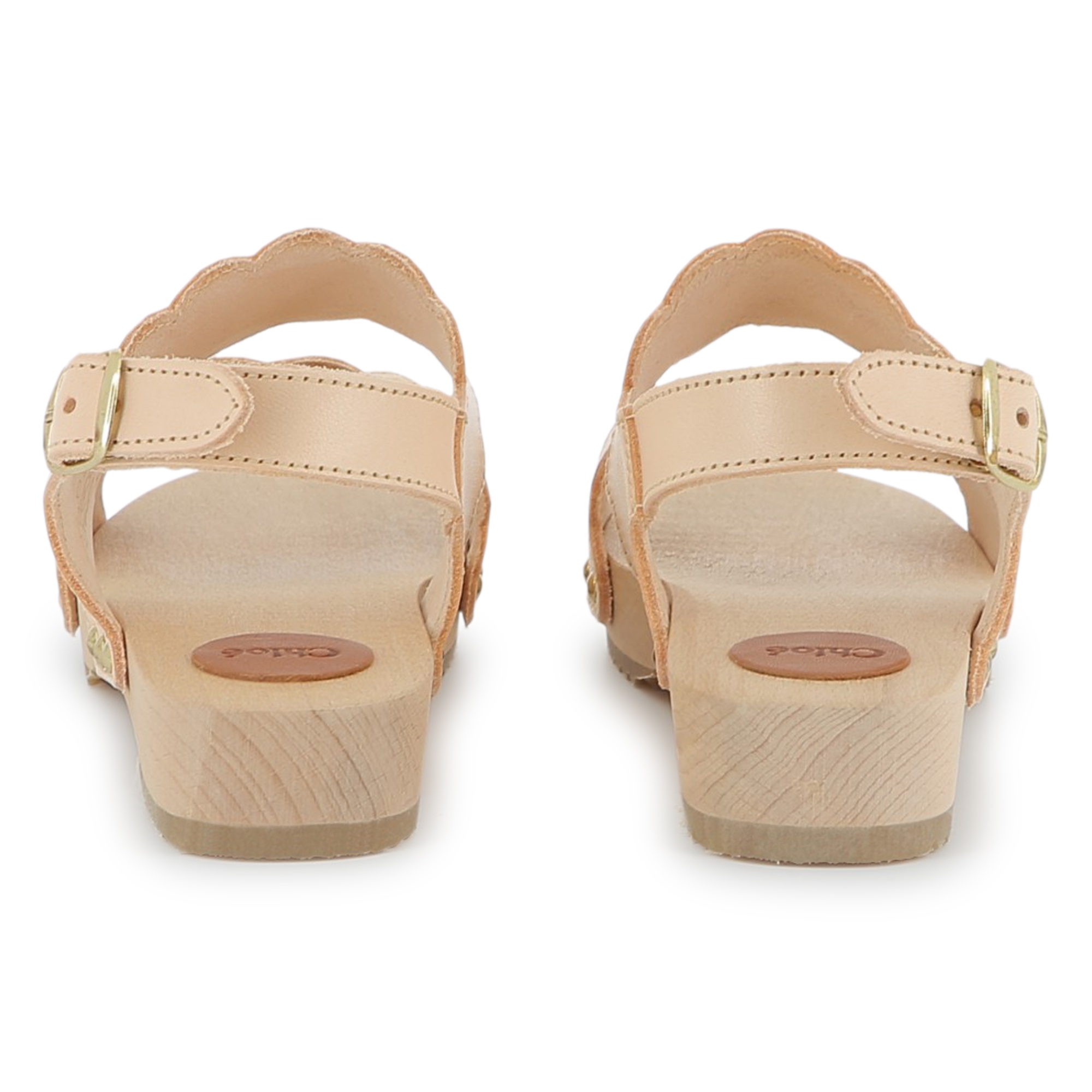 Buckled leather sandals CHLOE for GIRL