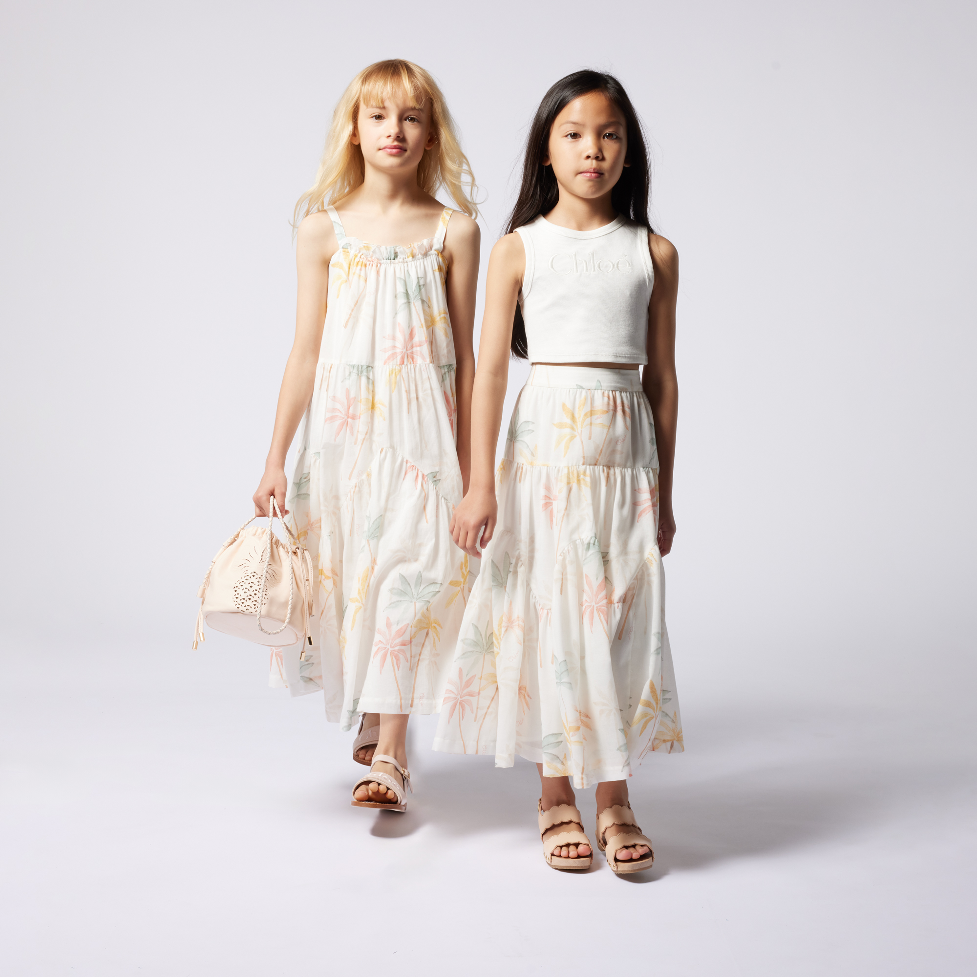 Sandali in pelle con fibbie CHLOE Per BAMBINA