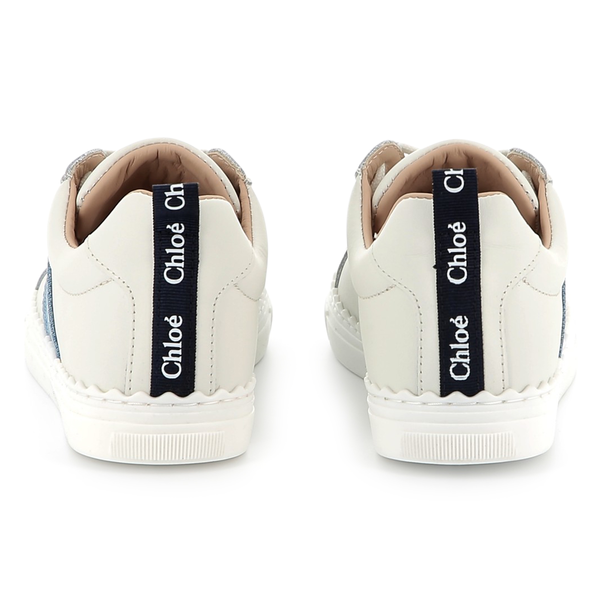 Sneakers di pelle con lacci CHLOE Per BAMBINA