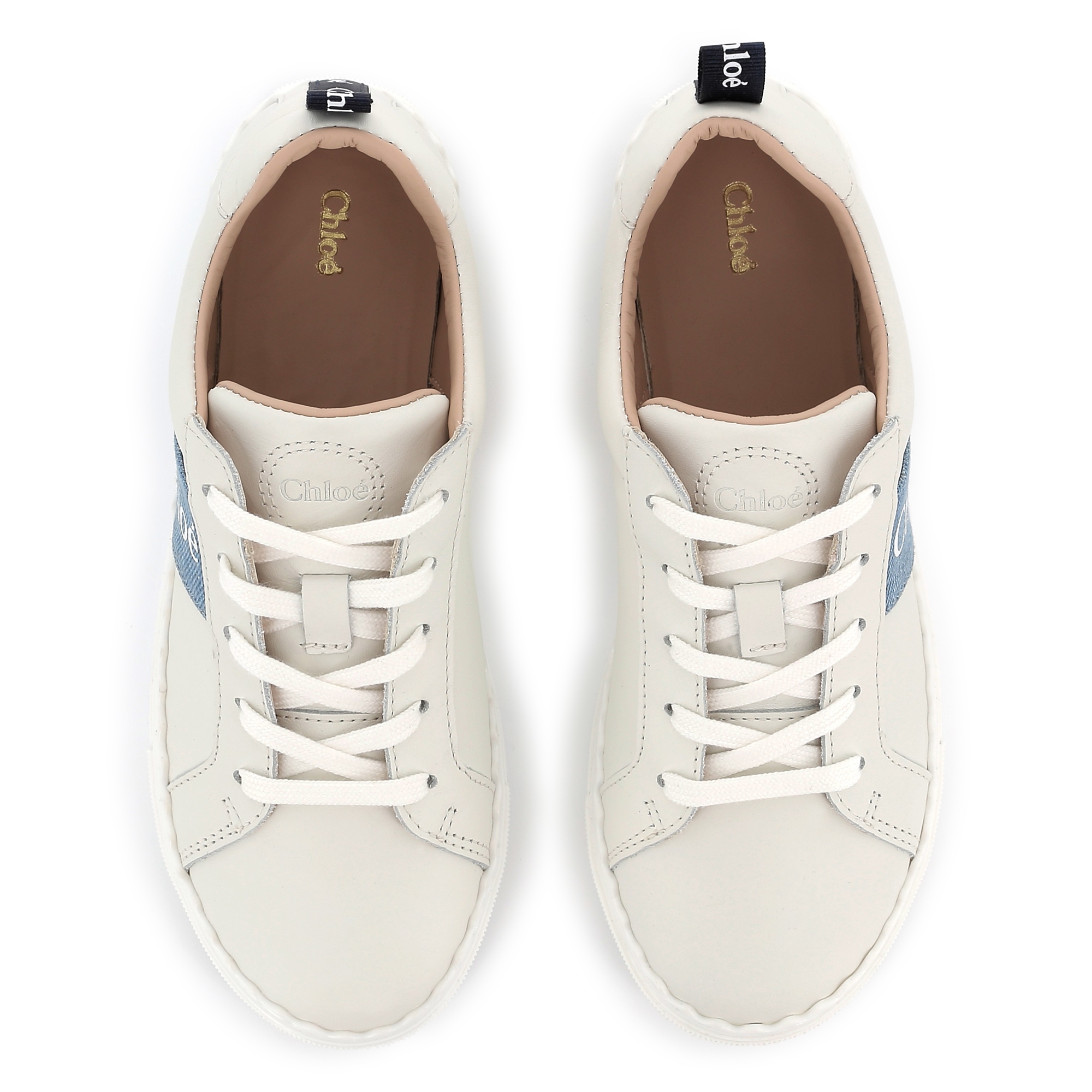 Leather lace-up trainers CHLOE for GIRL