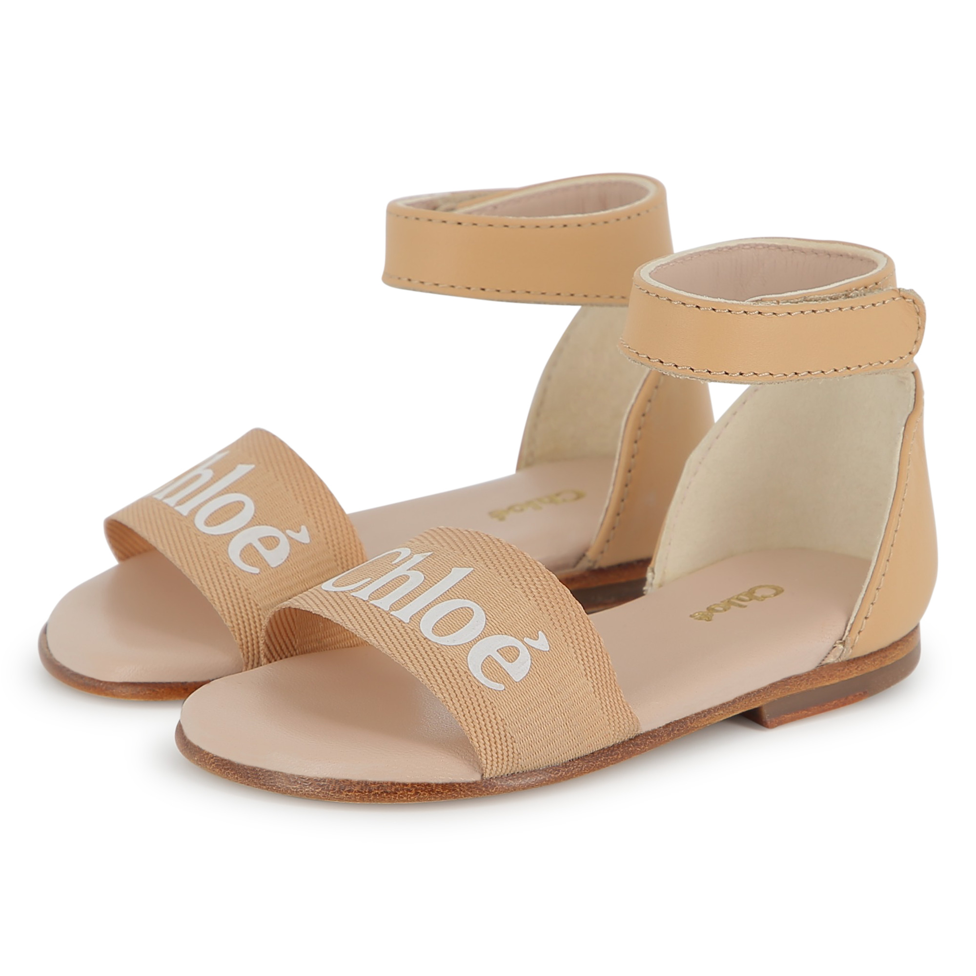 Printed leather sandals CHLOE for GIRL