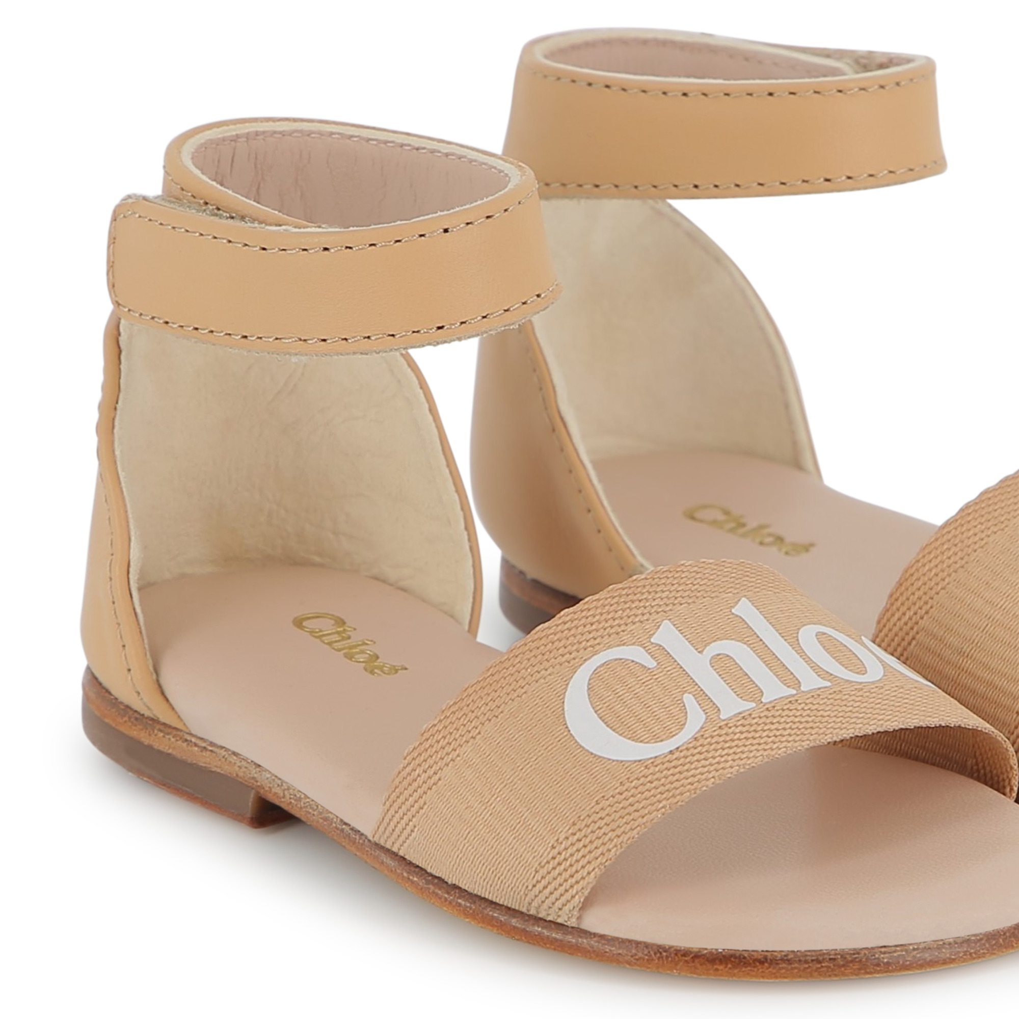 Printed leather sandals CHLOE for GIRL