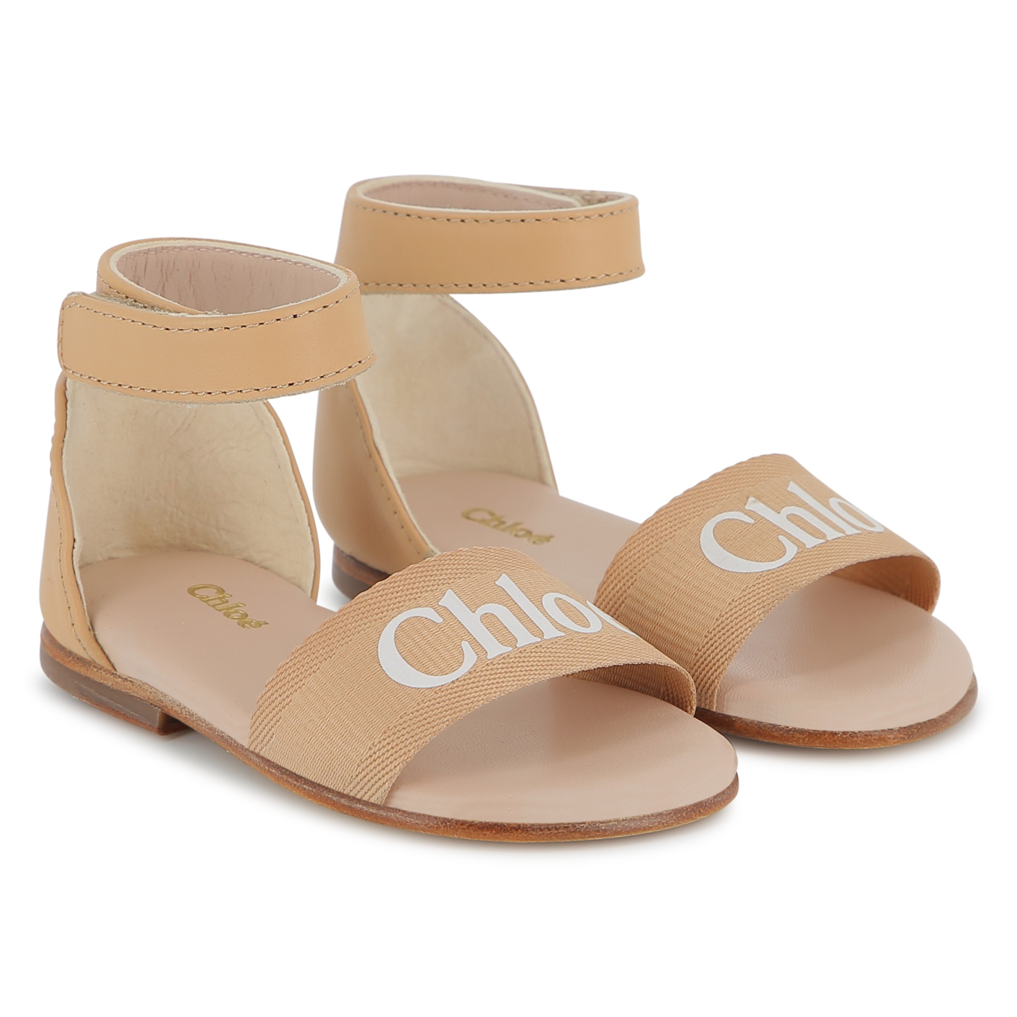 Printed leather sandals CHLOE for GIRL