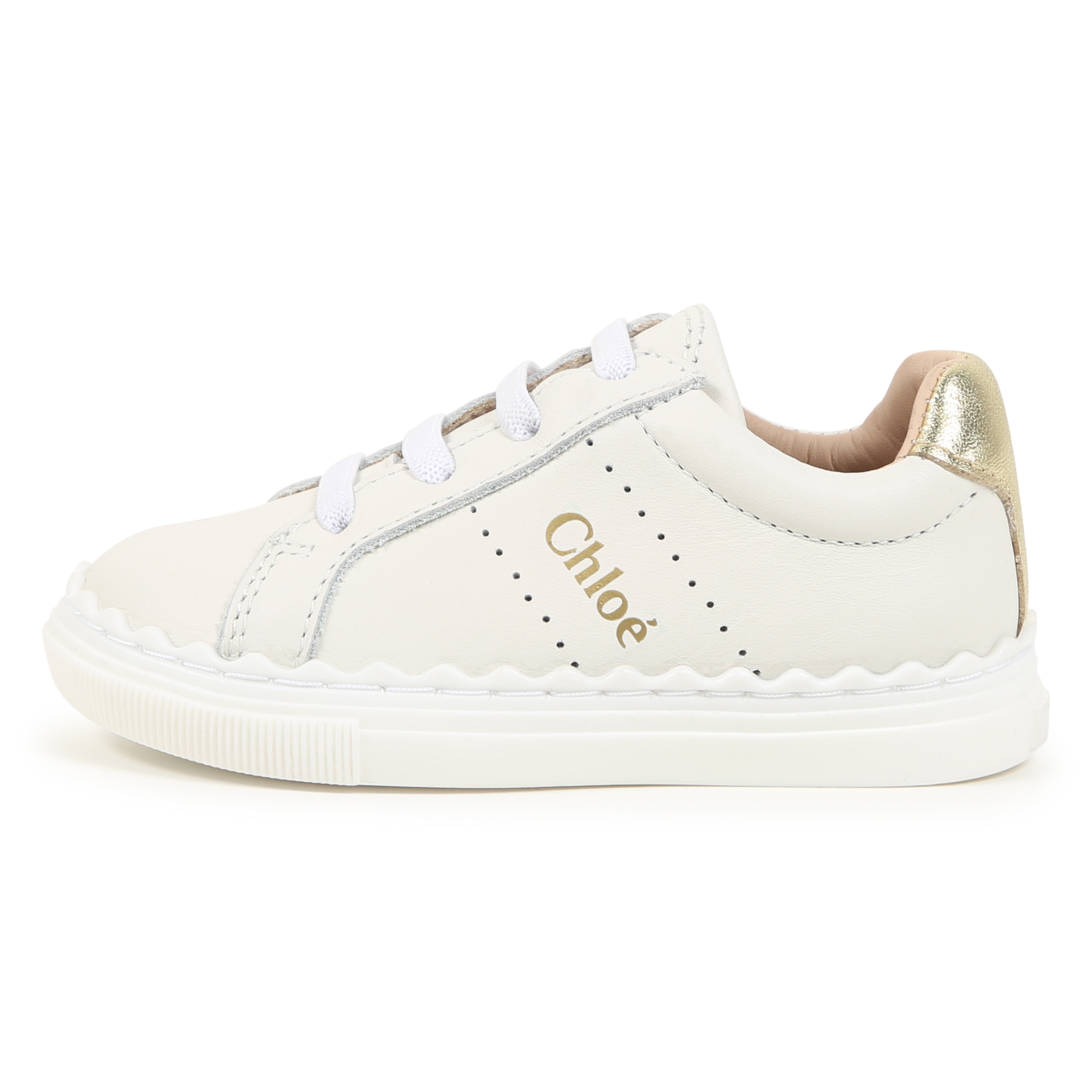 Baskets lacées en cuir CHLOE pour FILLE