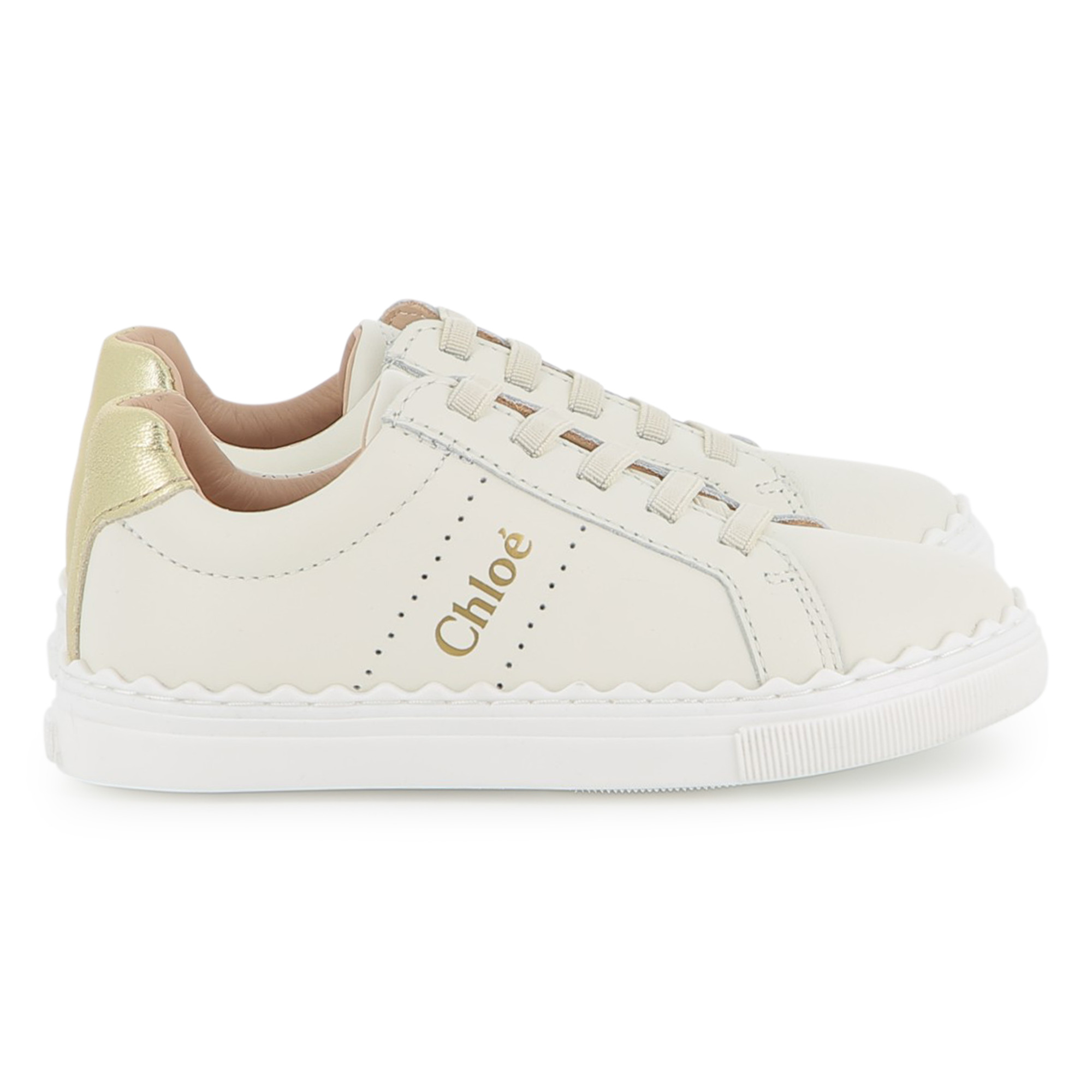 Leather lace-up trainers CHLOE for GIRL