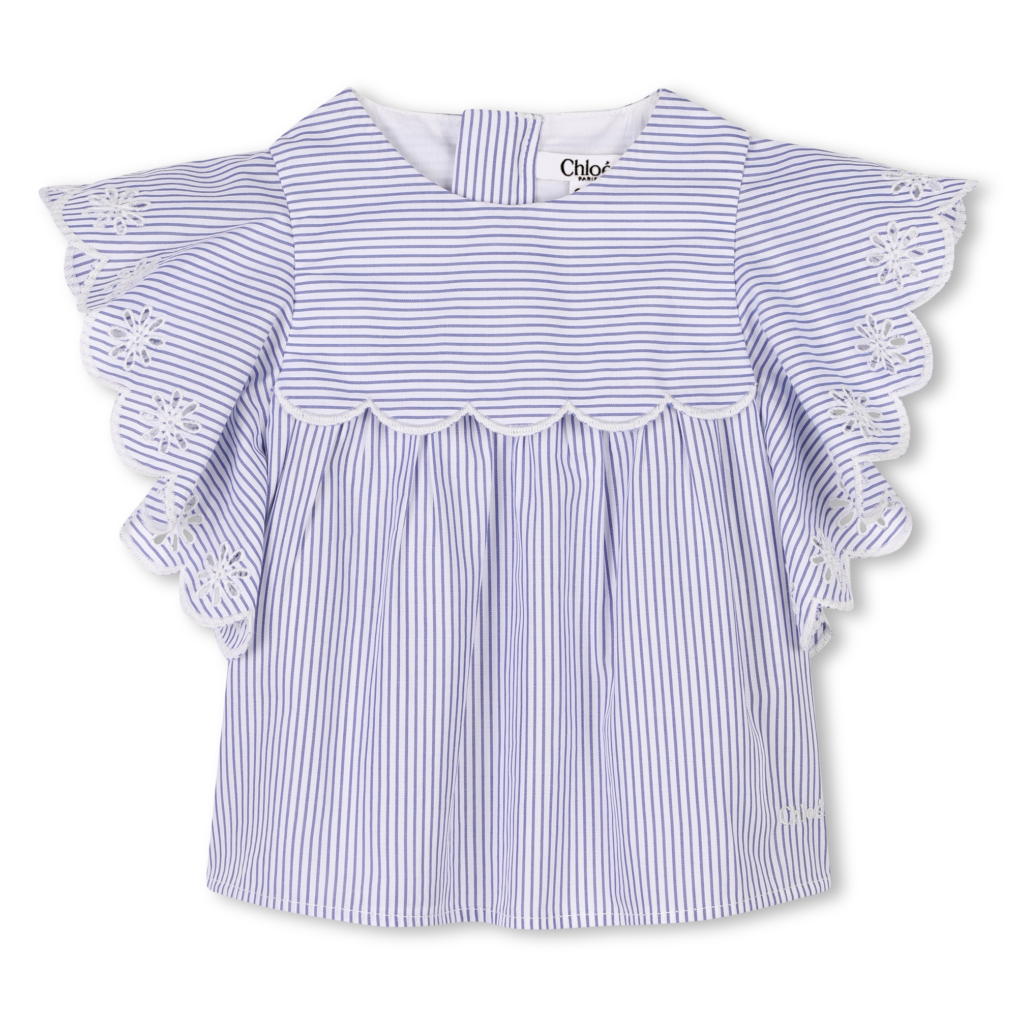 Short-sleeved cotton blouse CHLOE for GIRL