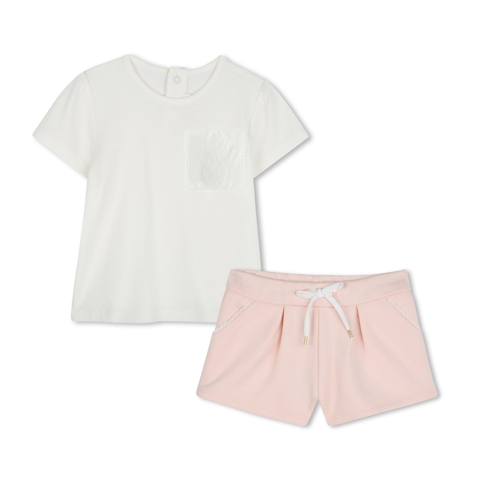 T-shirt et short en coton CHLOE pour FILLE