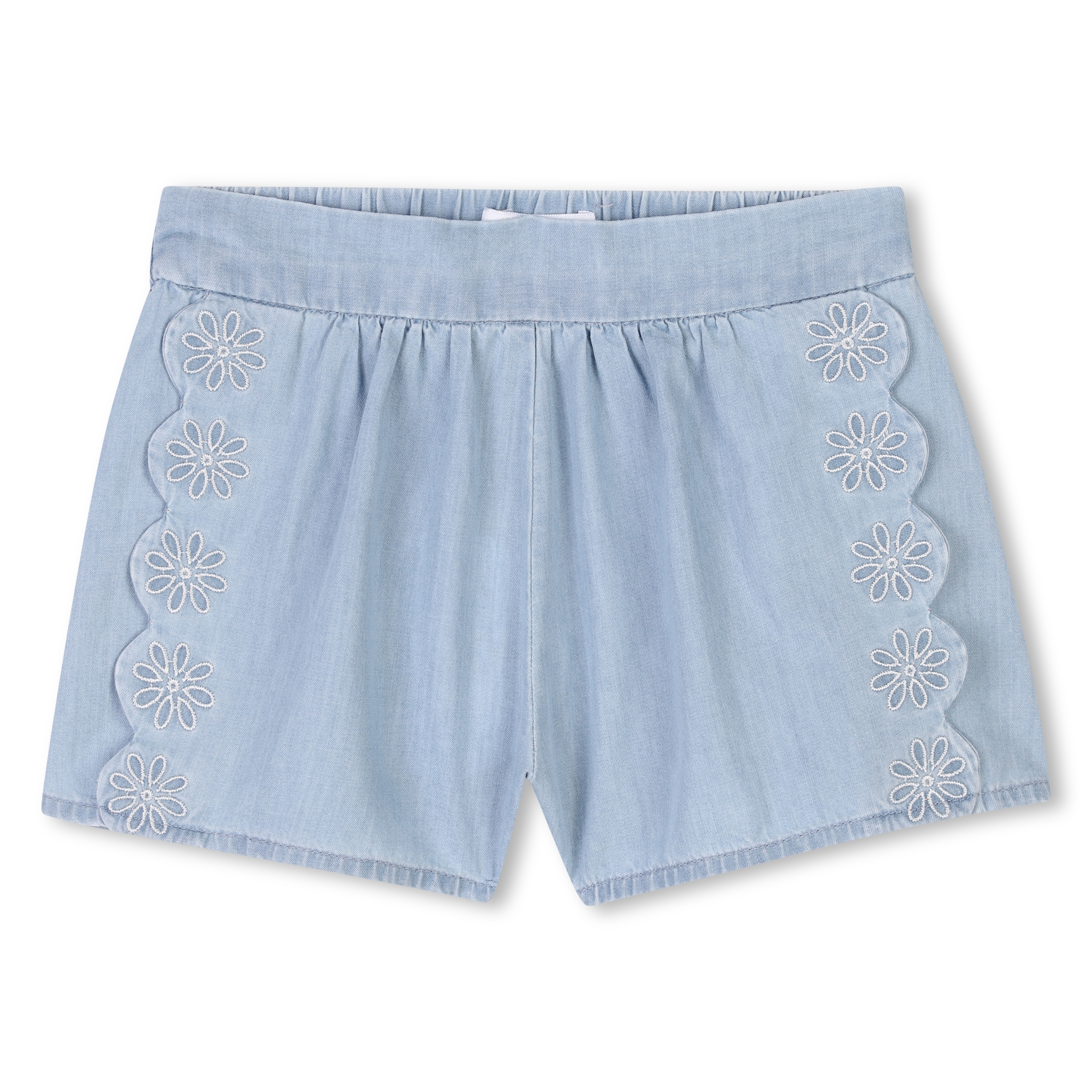 Short en jean brodé CHLOE pour FILLE