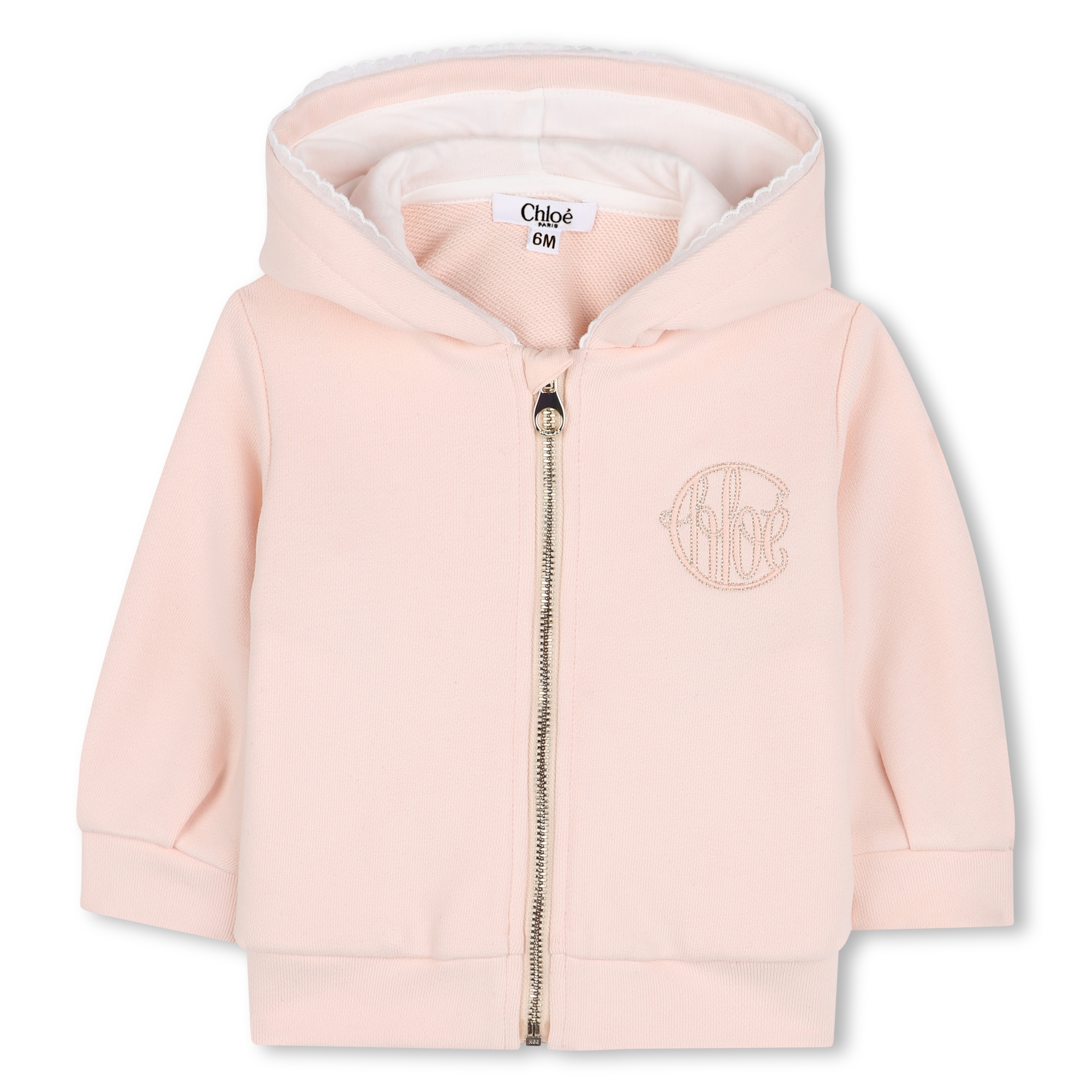 Sweat-shirt zippé à capuche CHLOE pour FILLE