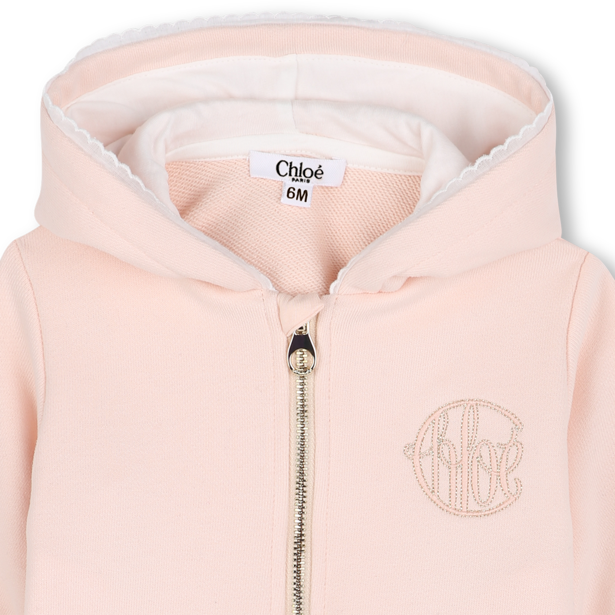 Sweat-shirt zippé à capuche CHLOE pour FILLE