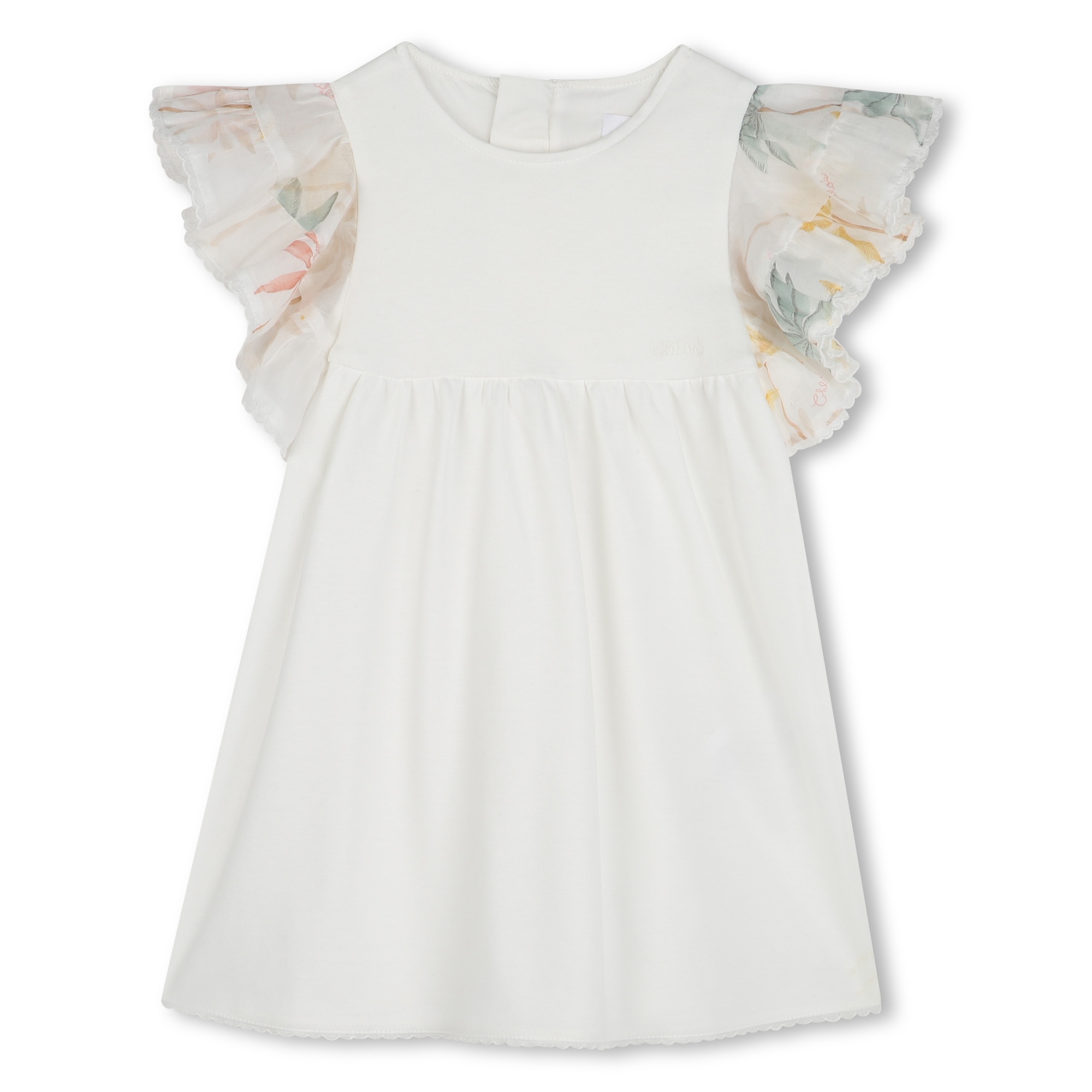 Dress with ruffled sleeves CHLOE for GIRL