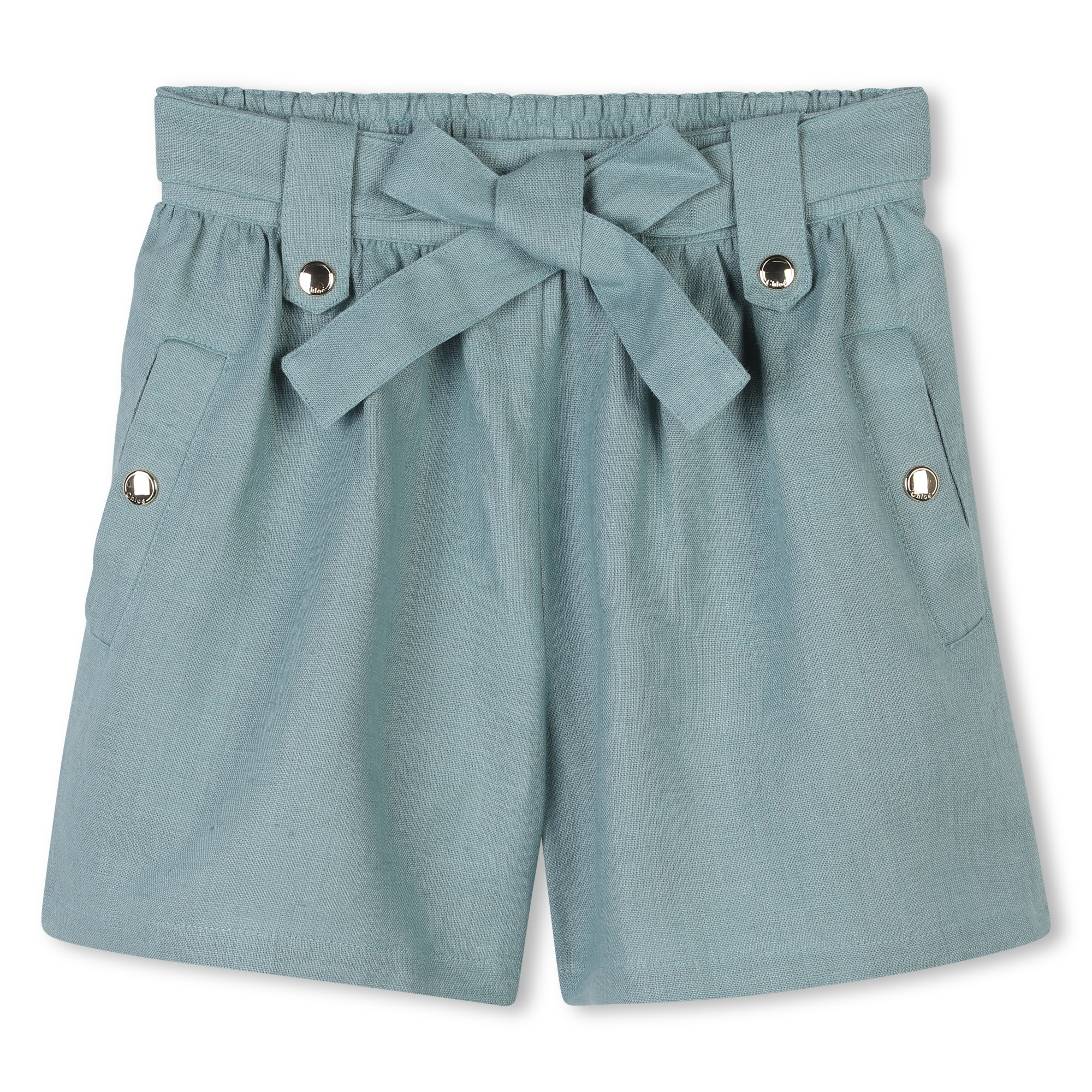 Belted linen shorts CHLOE for GIRL