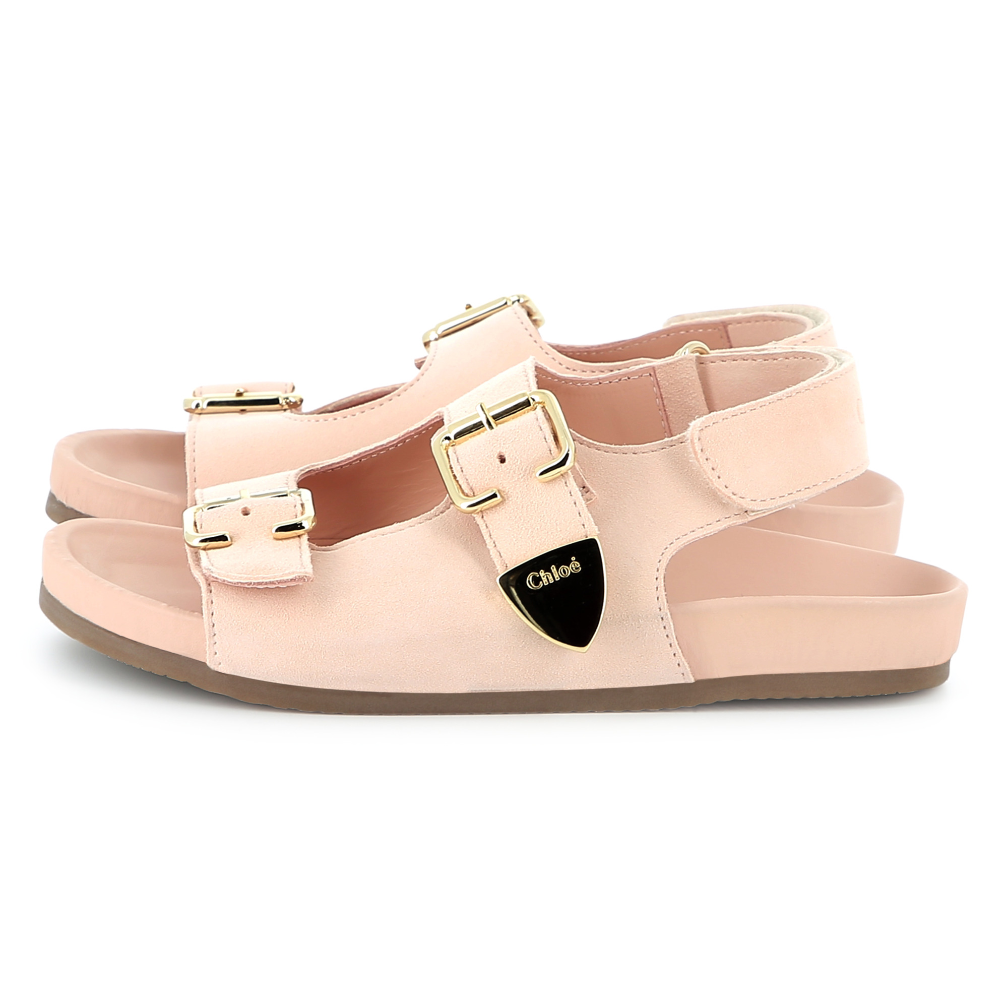 Buckled leather sandals CHLOE for GIRL