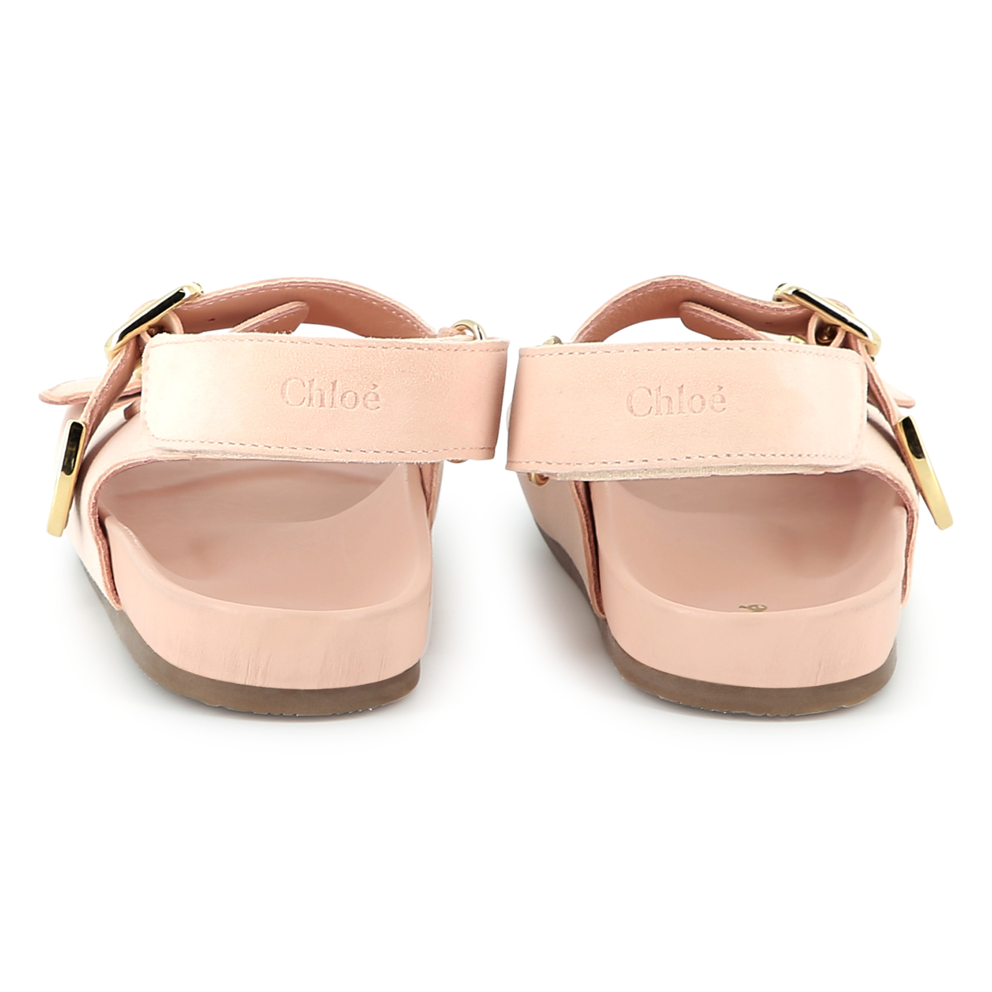 Buckled leather sandals CHLOE for GIRL