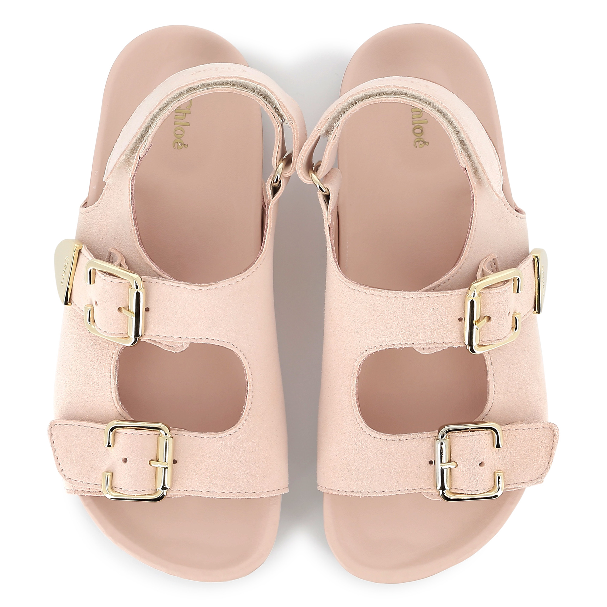 Buckled leather sandals CHLOE for GIRL