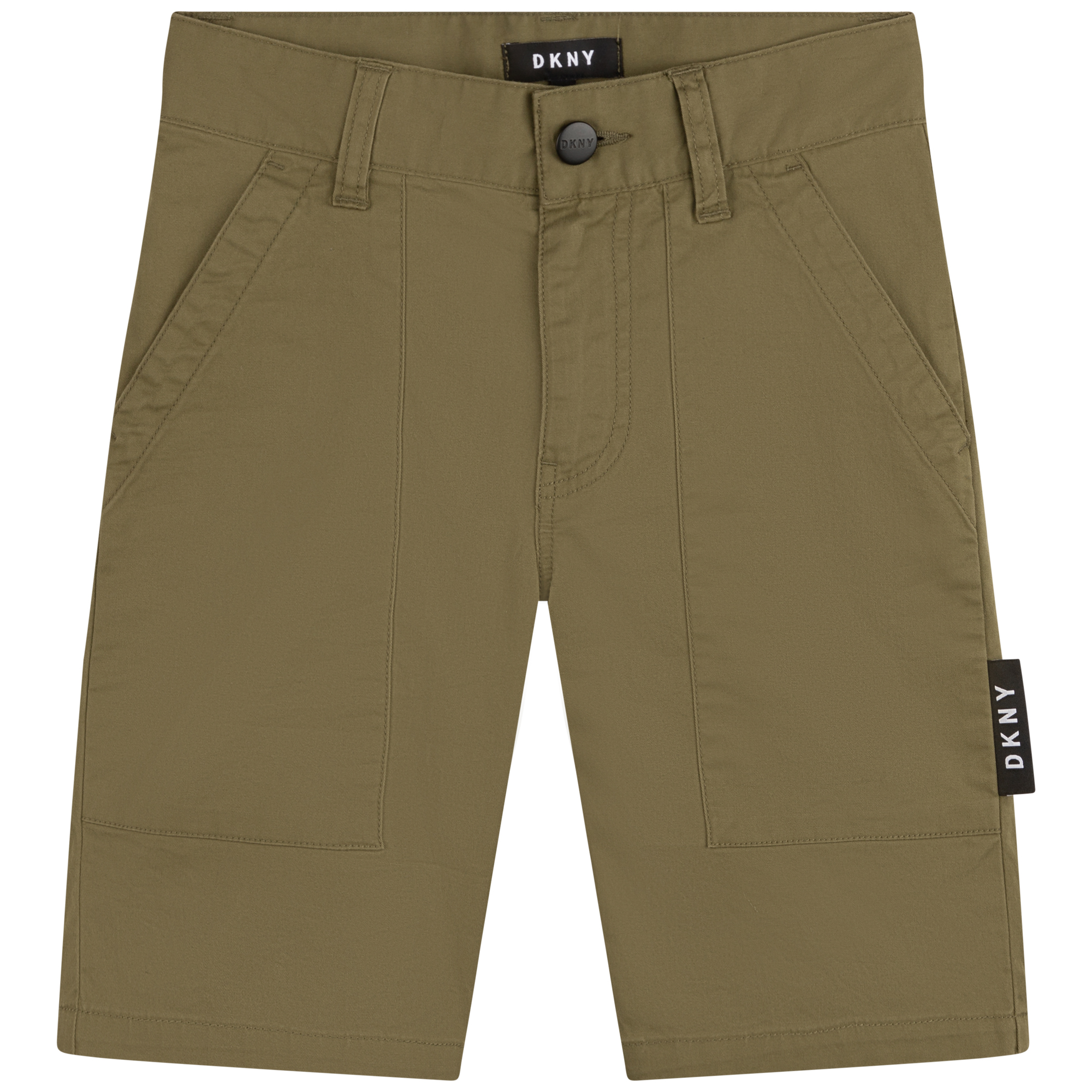 Bermuda-Shorts aus einfarbiger Baumwolle DKNY Für JUNGE