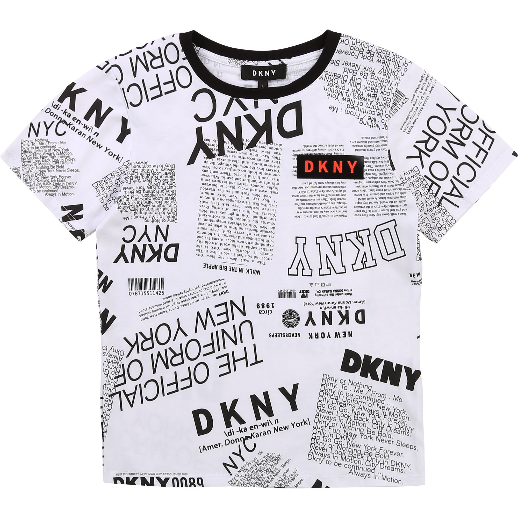 Camiseta en jersey de algodón DKNY para NIÑO