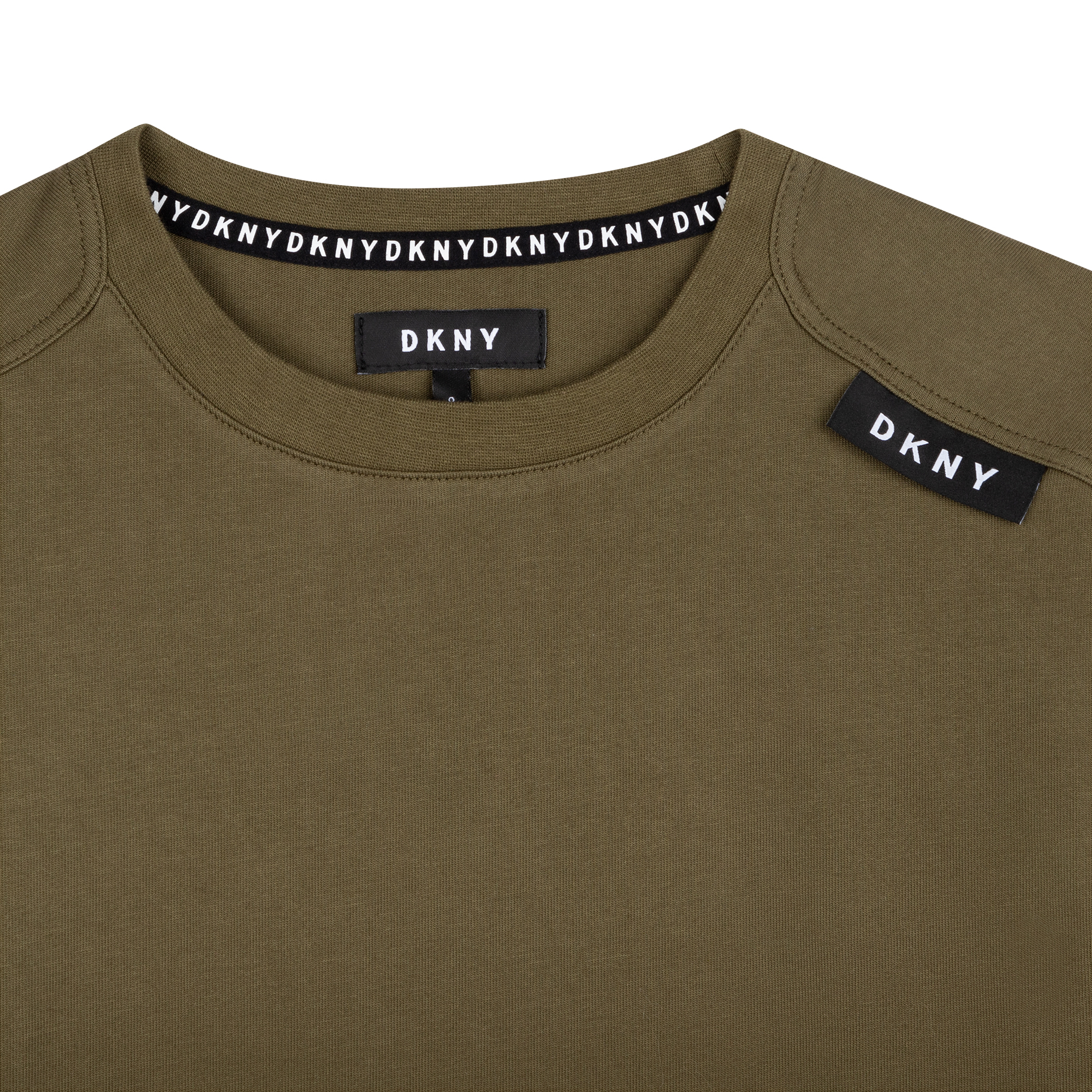 Ruim T-shirt van katoenjersey DKNY Voor
