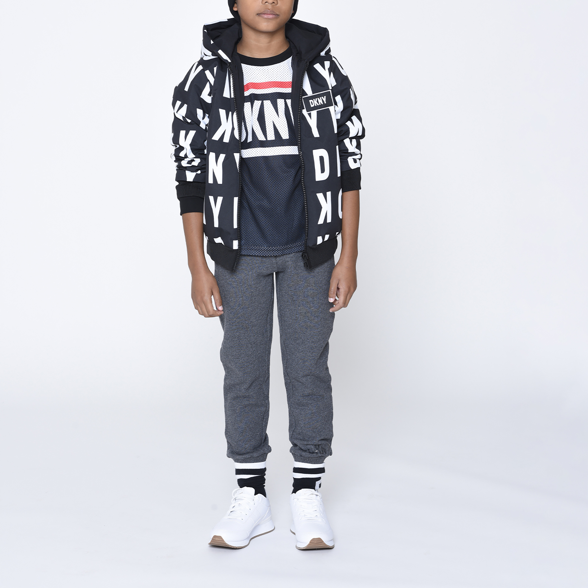 T-shirt with printed stripes DKNY for BOY