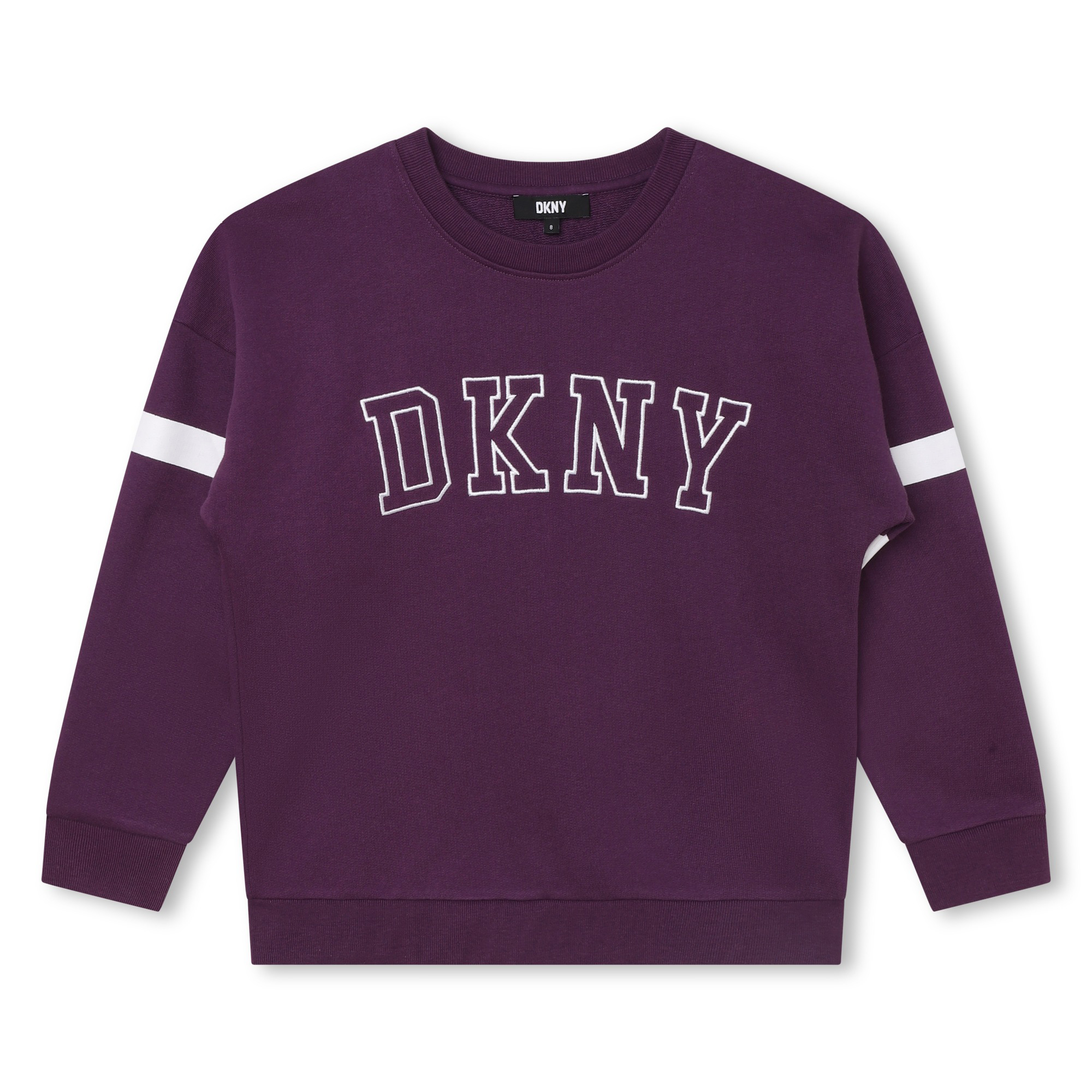 Felpa in cotone logo ricamato DKNY Per RAGAZZO