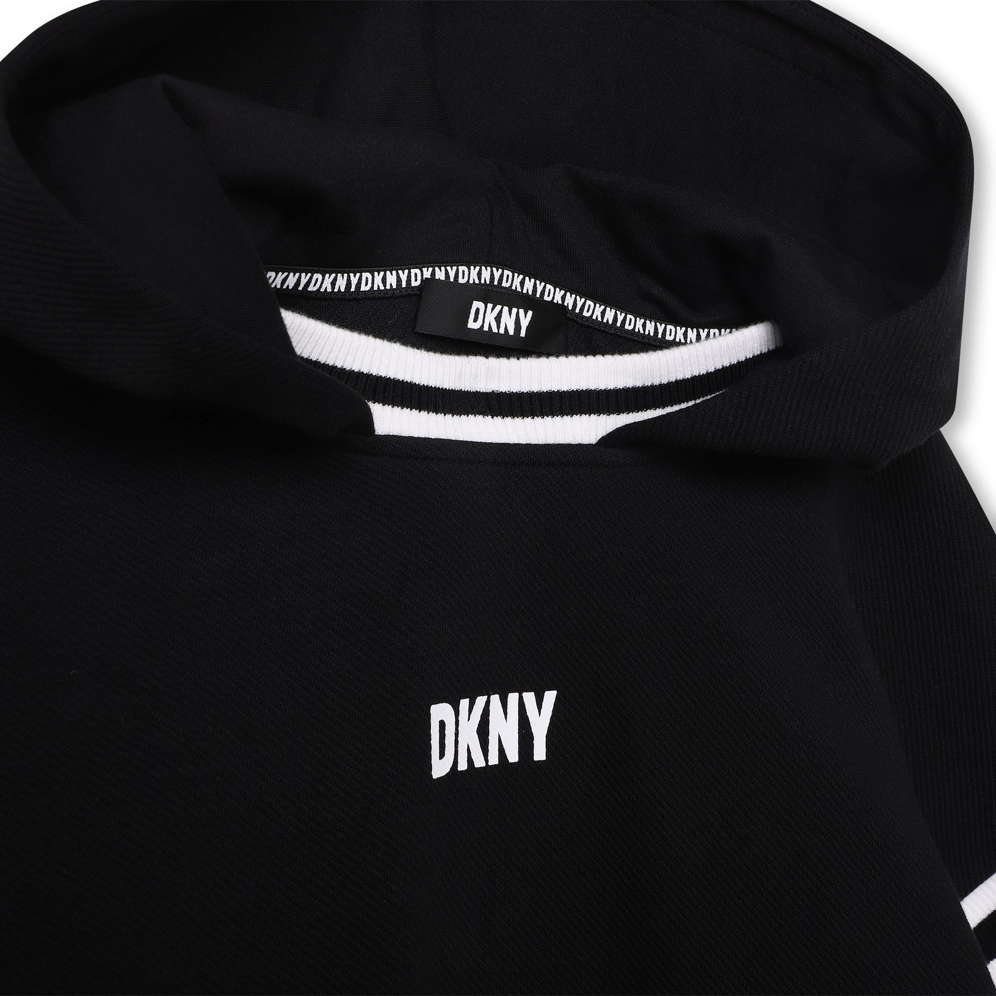 Sudadera algodón con capucha DKNY para NIÑO