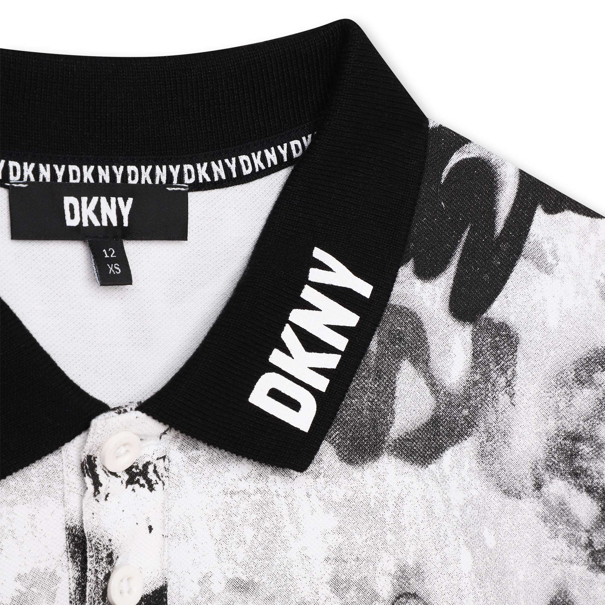 Polo imprimé avec col logoté DKNY pour GARCON