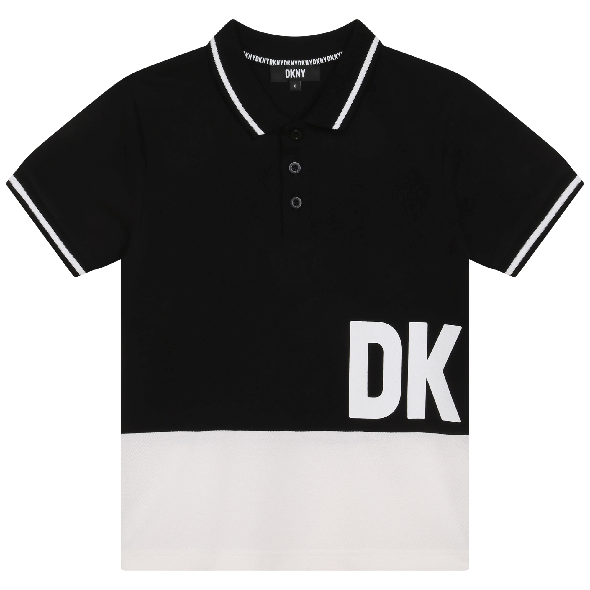 Zweifarbiges Poloshirt mit Rippbund DKNY Für JUNGE