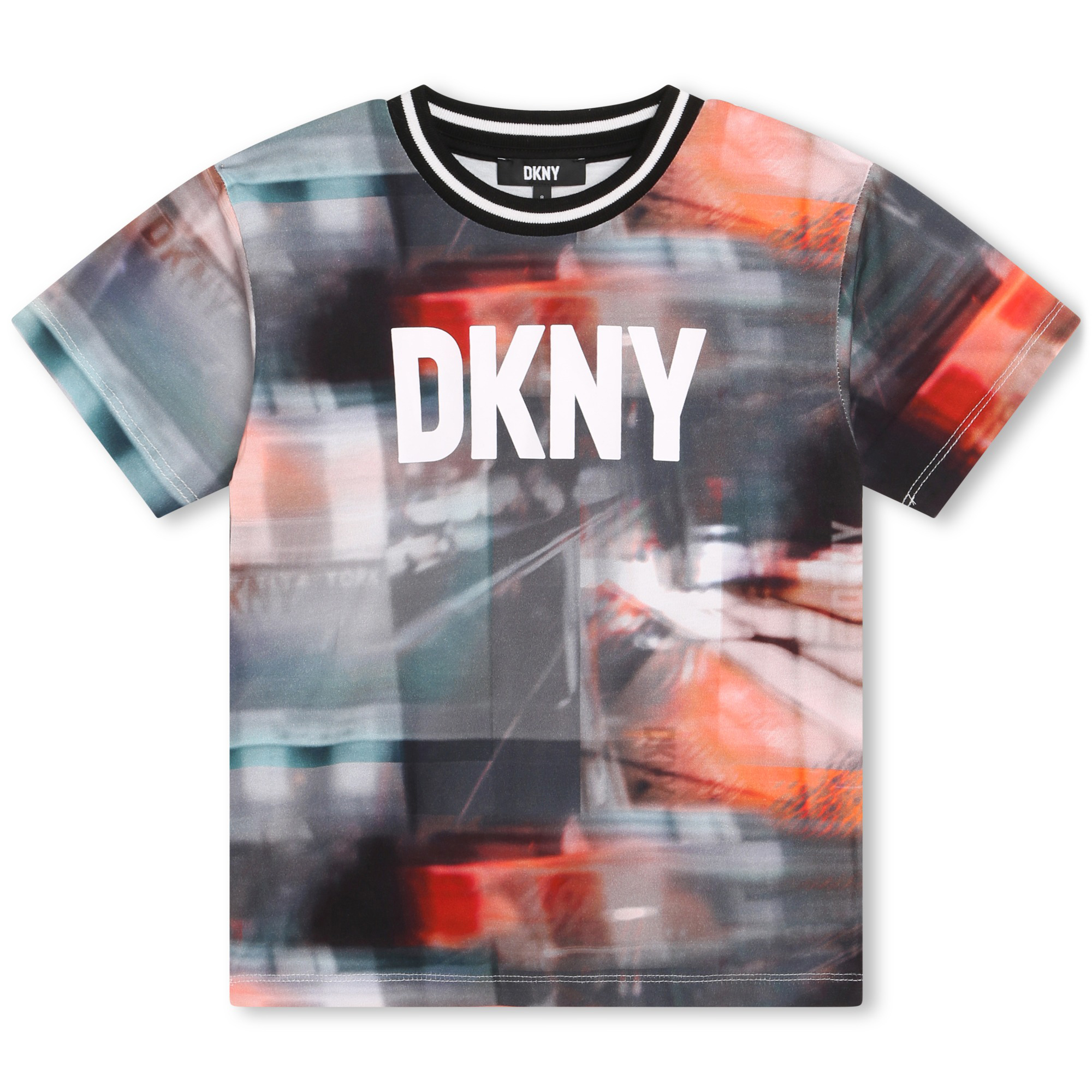 Camiseta de algodón estampada DKNY para NIÑO