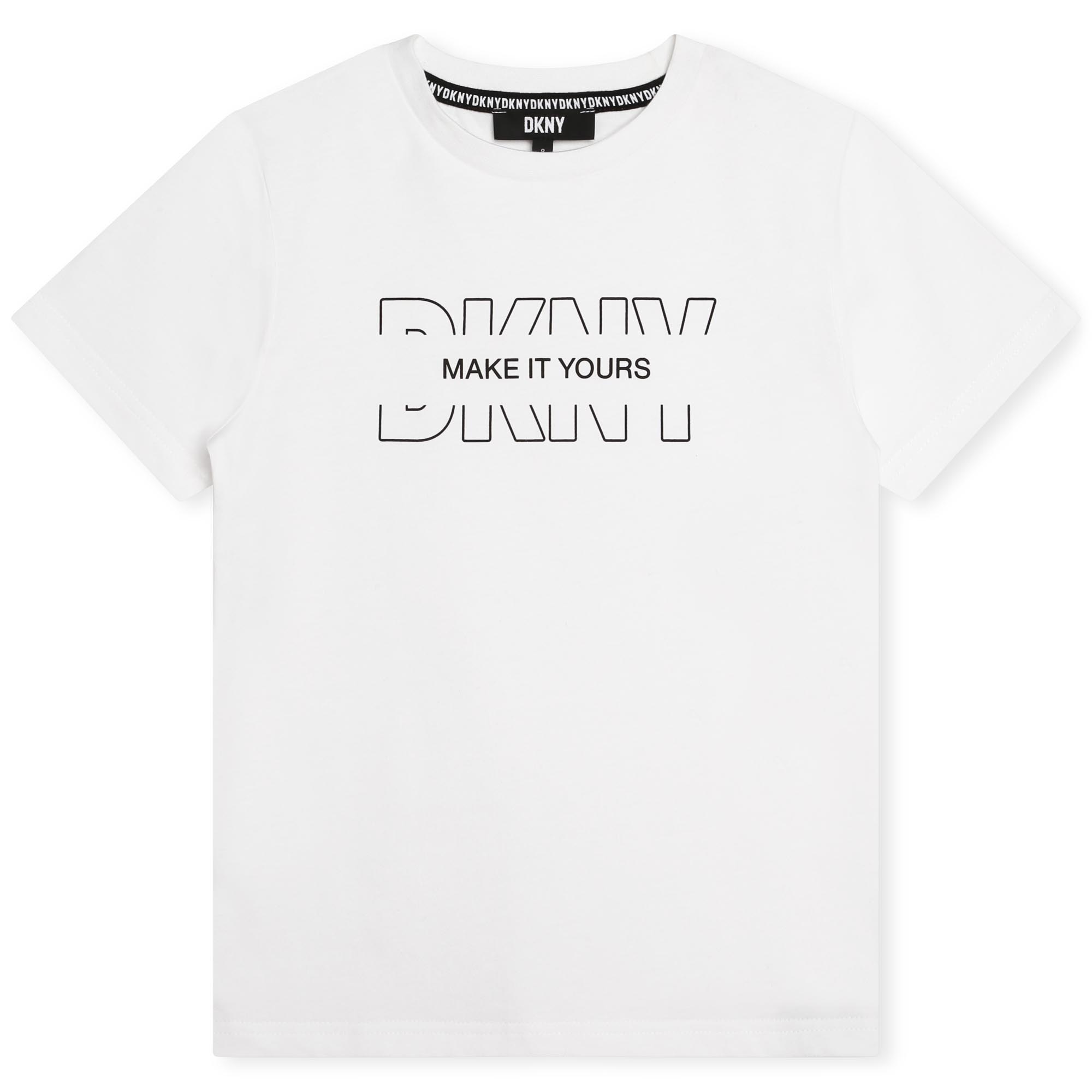 T-shirt imprimé contrastant DKNY pour GARCON