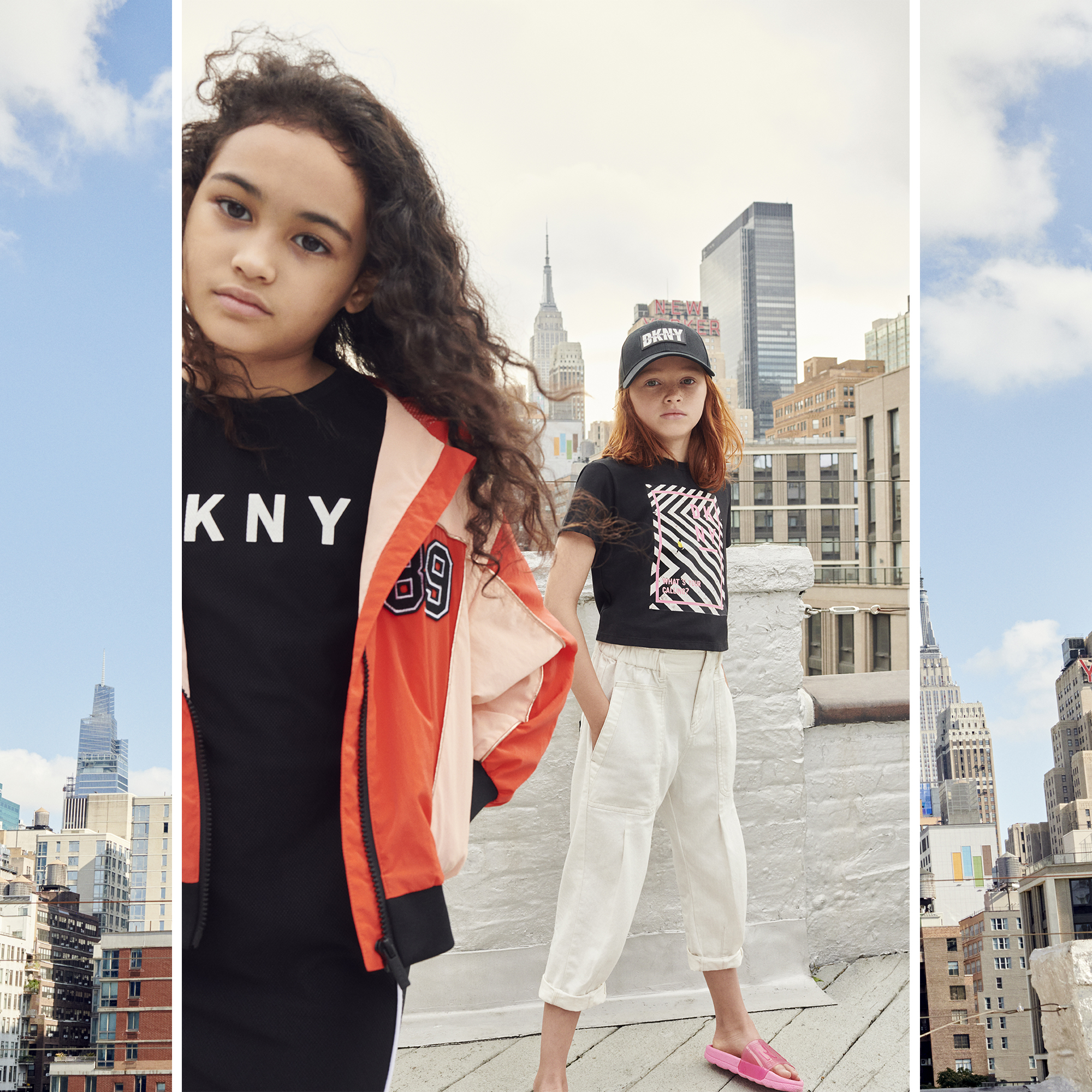 Demi-casquette en sergé coton DKNY pour FILLE