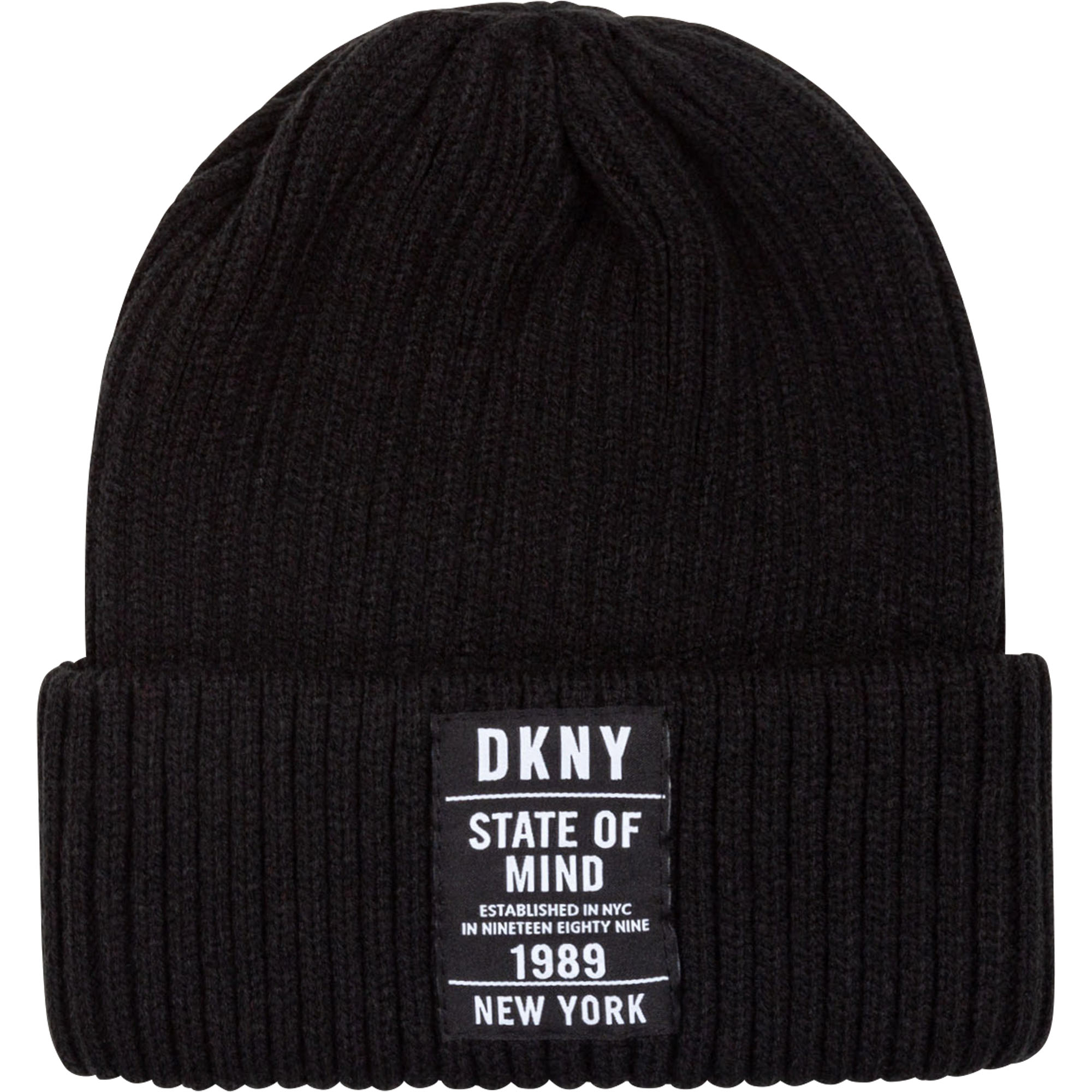 Knitted hat in 2x2 rib DKNY for GIRL